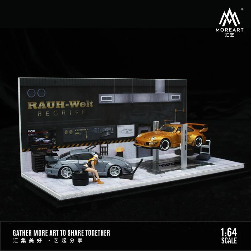 MOREART 1/64 AUTOMOBILE REPAIR WORKSHOP - RWB - Image 2