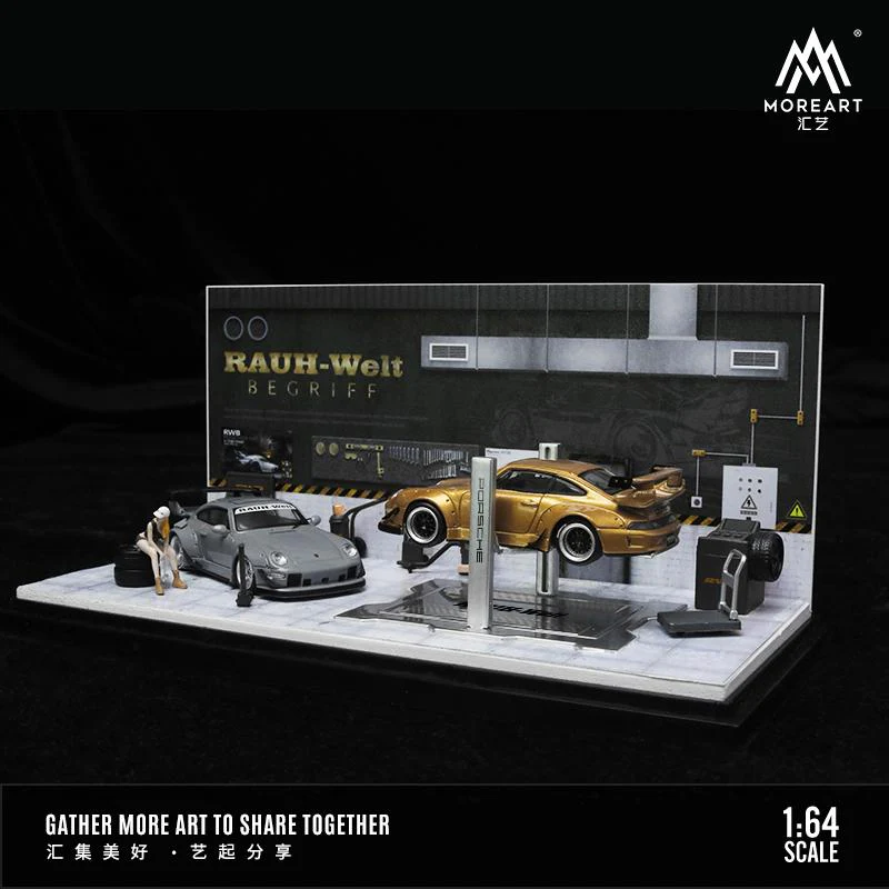 MOREART 1/64 AUTOMOBILE REPAIR WORKSHOP - RWB - Image 3