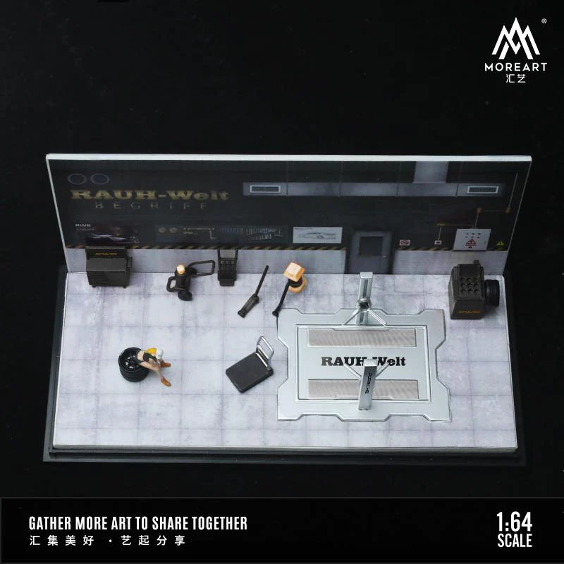 MOREART 1/64 AUTOMOBILE REPAIR WORKSHOP - RWB - Image 4