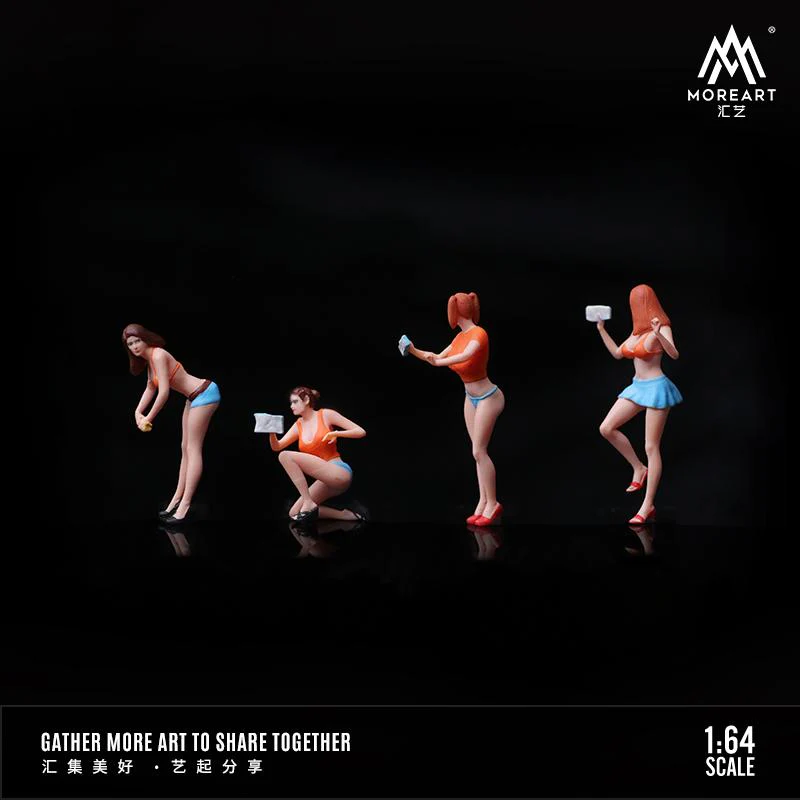 PREORDER MOREART 1/64 CAR WASH GIRL SET MO642056 (Approx. Release Date : OCTOBER 2023 subject to manufacturer's final decision) - Image 2