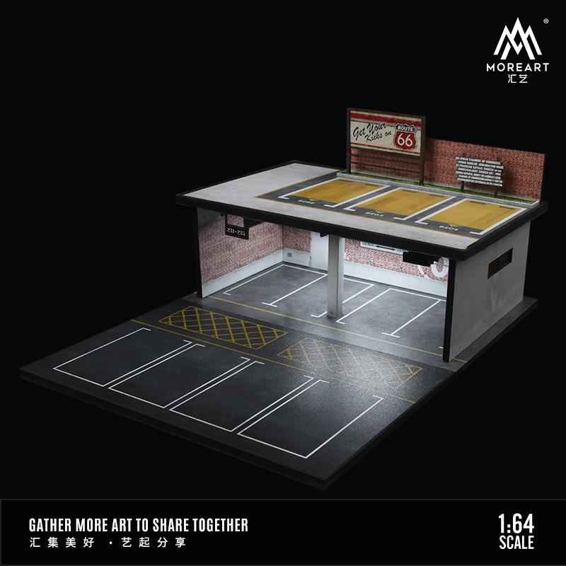 MOREART 1/64 Double Parking Lot with Light (66 THEME STYLE) - Image 2
