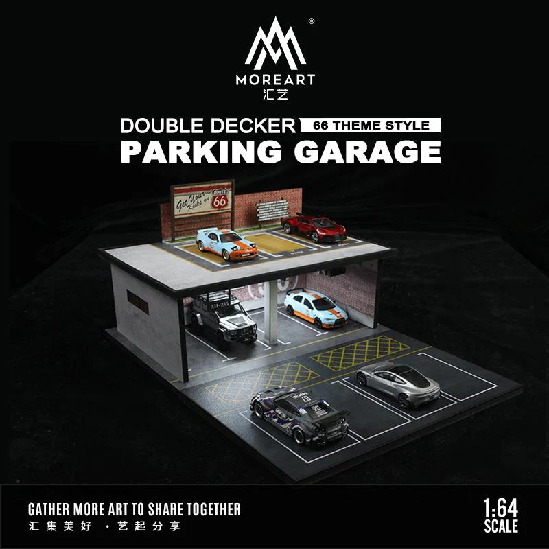MOREART 1/64 Double Parking Lot with Light (66 THEME STYLE) - Image 3