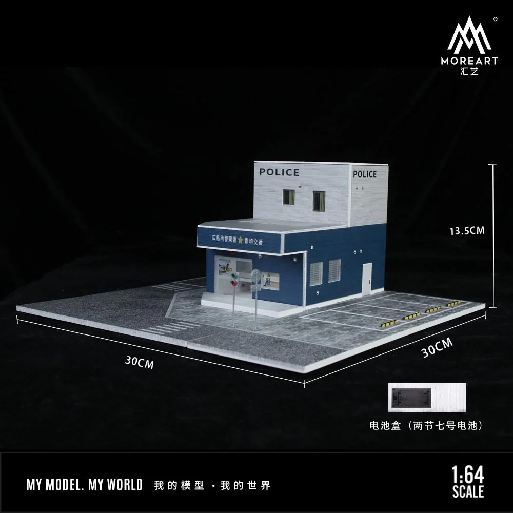 MoreArt 1/64 JAPANESE POLICE STATION DIROAMA MO936408 - Image 2