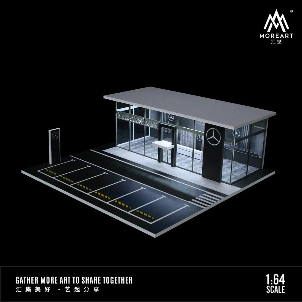 MOREART 1/64 MERCEDES BENZ SHOWROOM MO936004 - Image 2