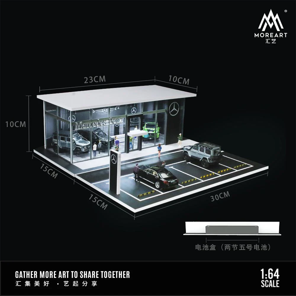 MOREART 1/64 MERCEDES BENZ SHOWROOM MO936004 - Image 4