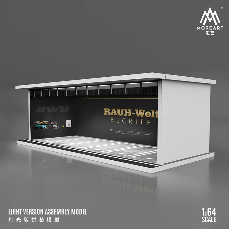 MOREART 1/64 Parking Lot with Light - RWB - Image 2