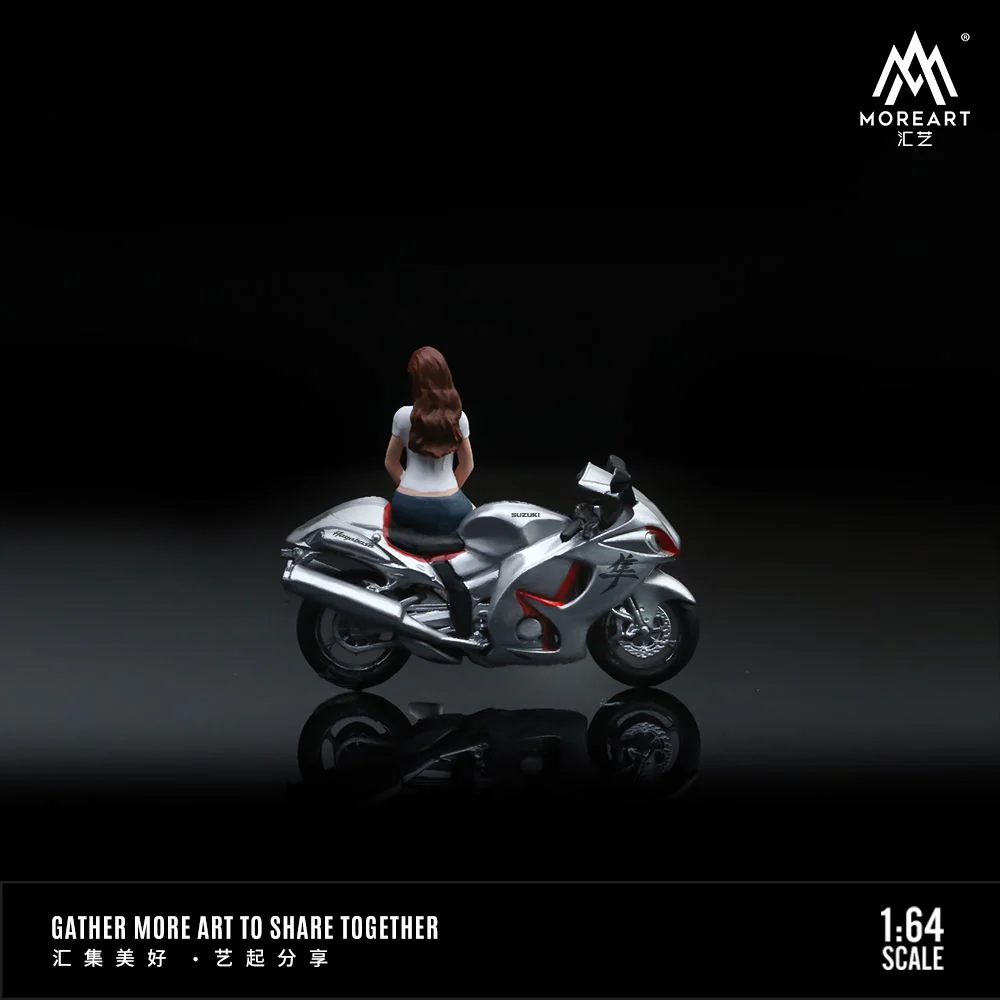 PREORDER MOREART 1/64 Suzuki Hayabusa Motorcycle Set - White MO222073 (Approx. Release Date : September 2024 subject to manufacturer's final decision) - Image 2