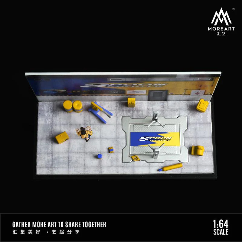 MOREART 1/64AUTOMOBILE REPAIR WORKSHOP SPOON MO641069 - Image 4