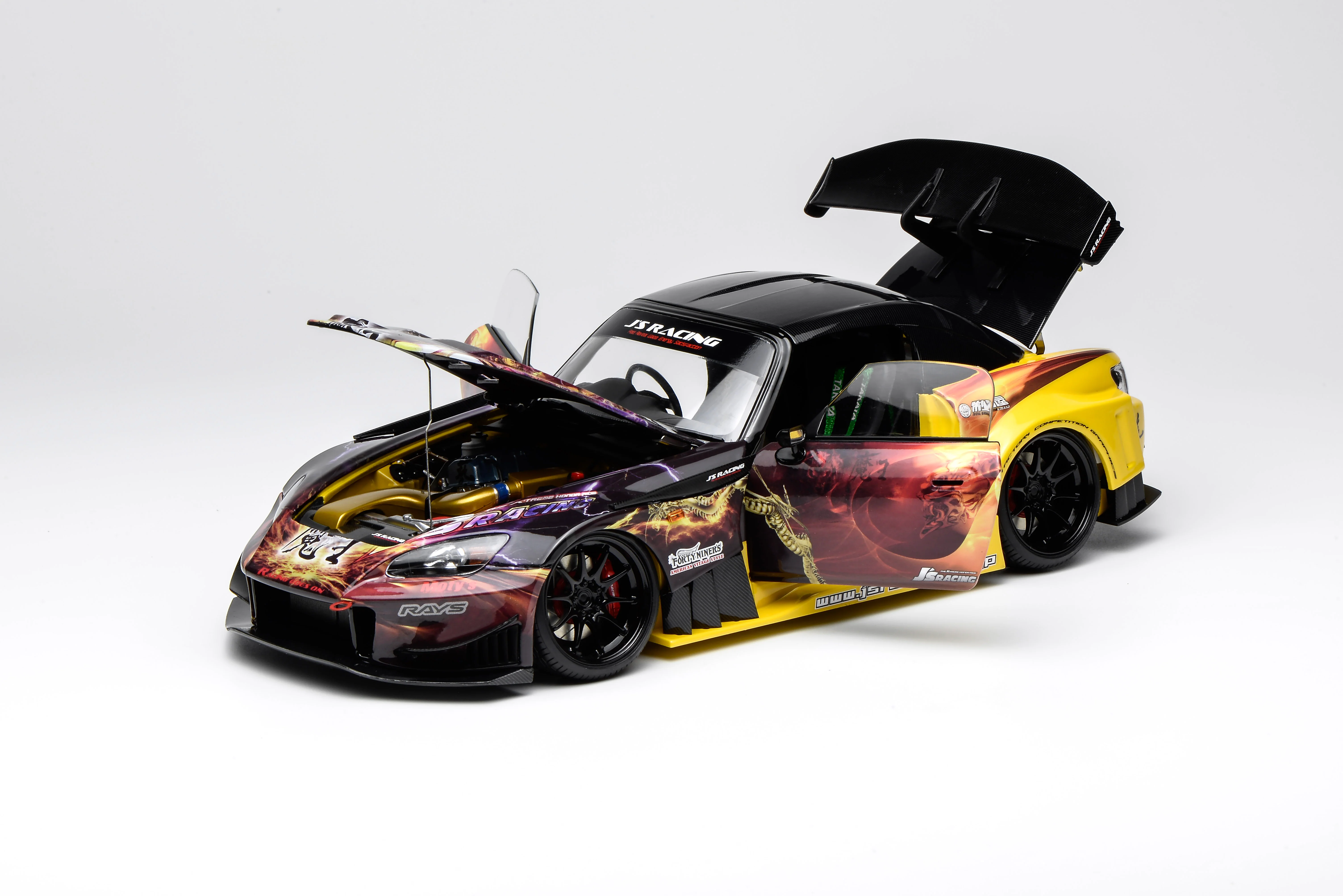 PREORDER Motorhelix 1/18 Honda S2000 J'S Racing Maou 2013 (Approx. Release Date: Q2 2026 and subject to the manufacturer's final decision) - Image 4