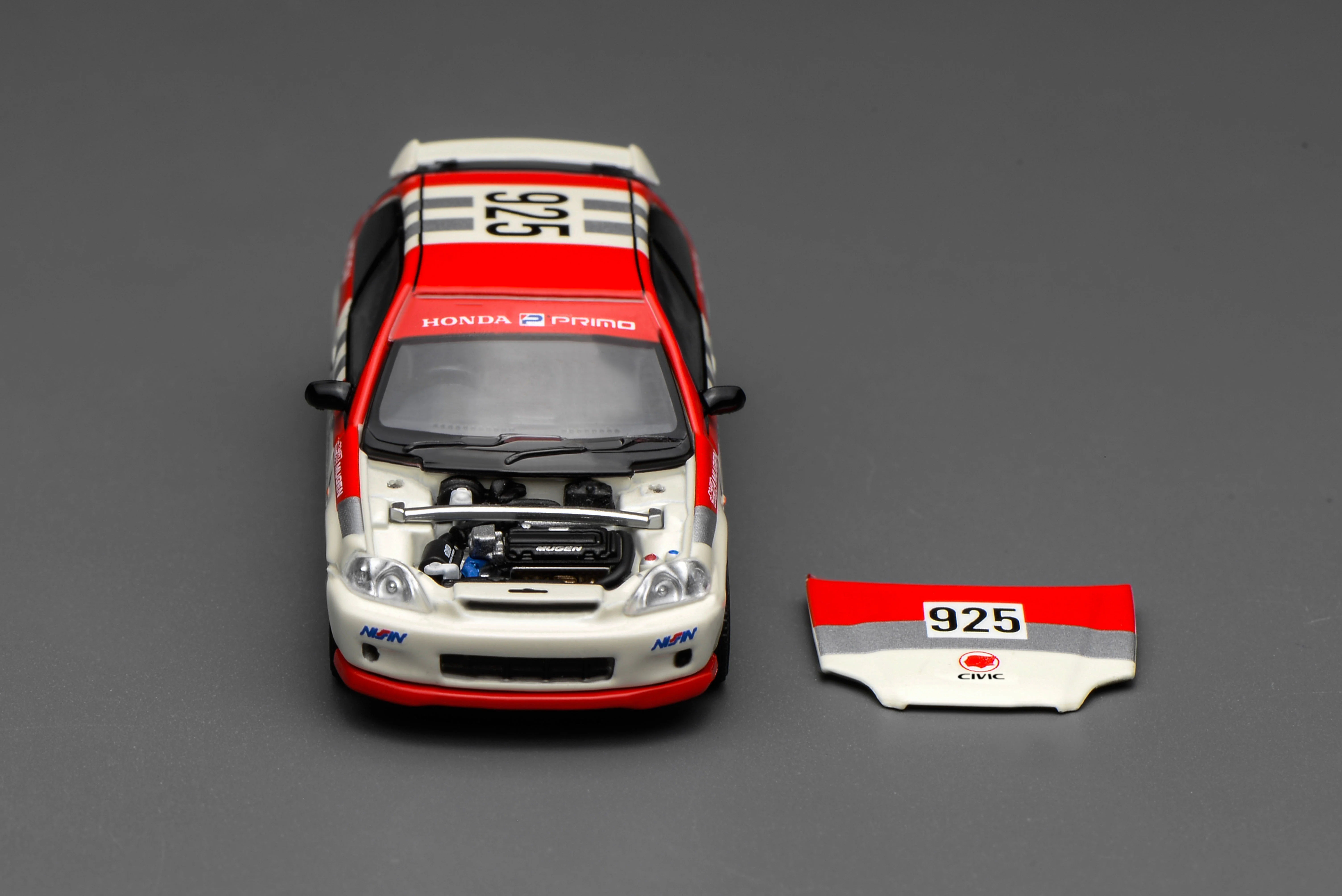 PREORDER Motorhelix 1/64 Honda Civic TYPE R (EK9) Idemitsu Motion Red M65040 (Approx. Release Date: Q1 2026 and subject to the manufacturer's final decision) - Image 2