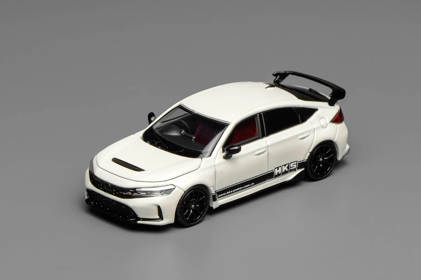 PREORDER Motorhelix 1/64 Honda Civic TYPE R (FL5) HKS Championship White (Approx. Release Date: Q1 2026 and subject to the manufacturer's final decision) - Image 2