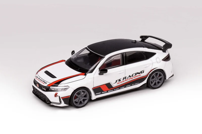 PREORDER MOTORHELIX 1/64 Honda Civic Type R FL5 J's Racing - White/Red (Approx. Release Date: SEPTEMBER 2024 and subject to the manufacturer's final decision) - Image 3