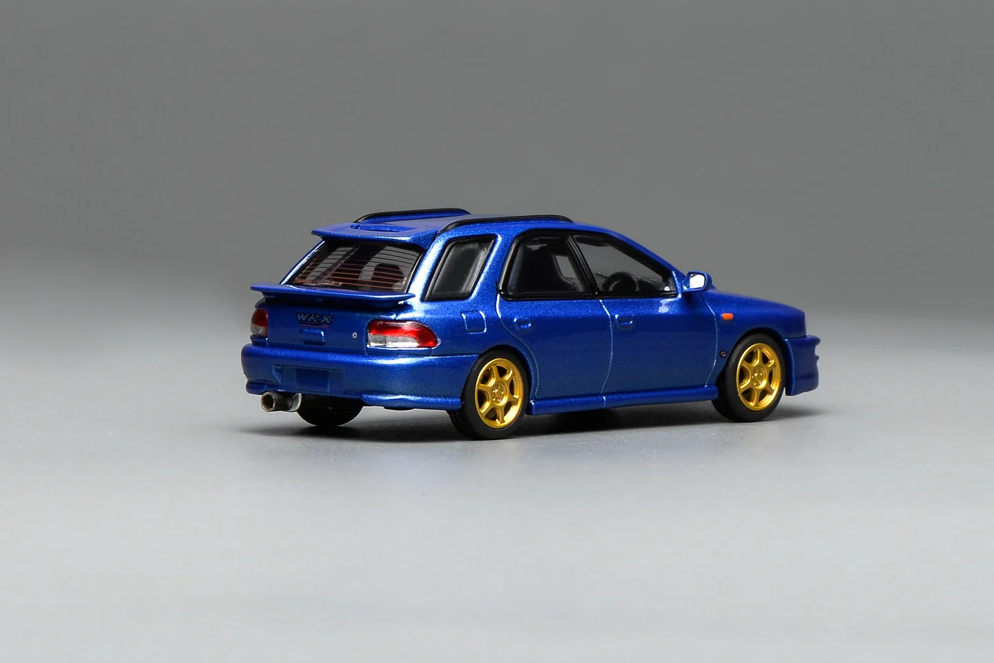 Motorhelix 1/64 Subaru Impreza Wagon WRX STi Version VI (GC8) Customized World Rally Blue Mica M67101 - Image 3