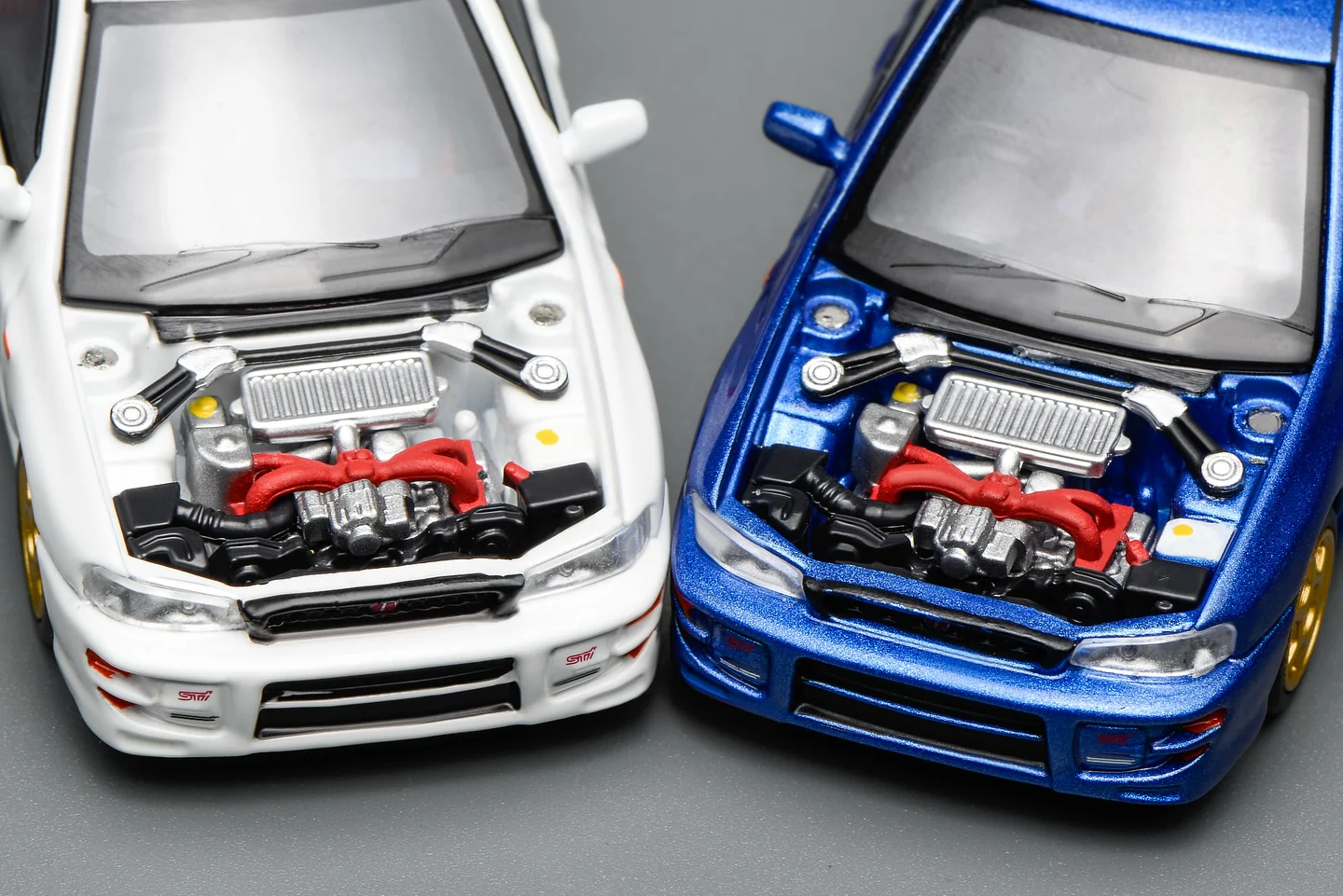 Motorhelix 1/64 Subaru Impreza Wagon WRX STi Version VI (GC8) Customized World Rally Blue Mica M67101 - Image 4
