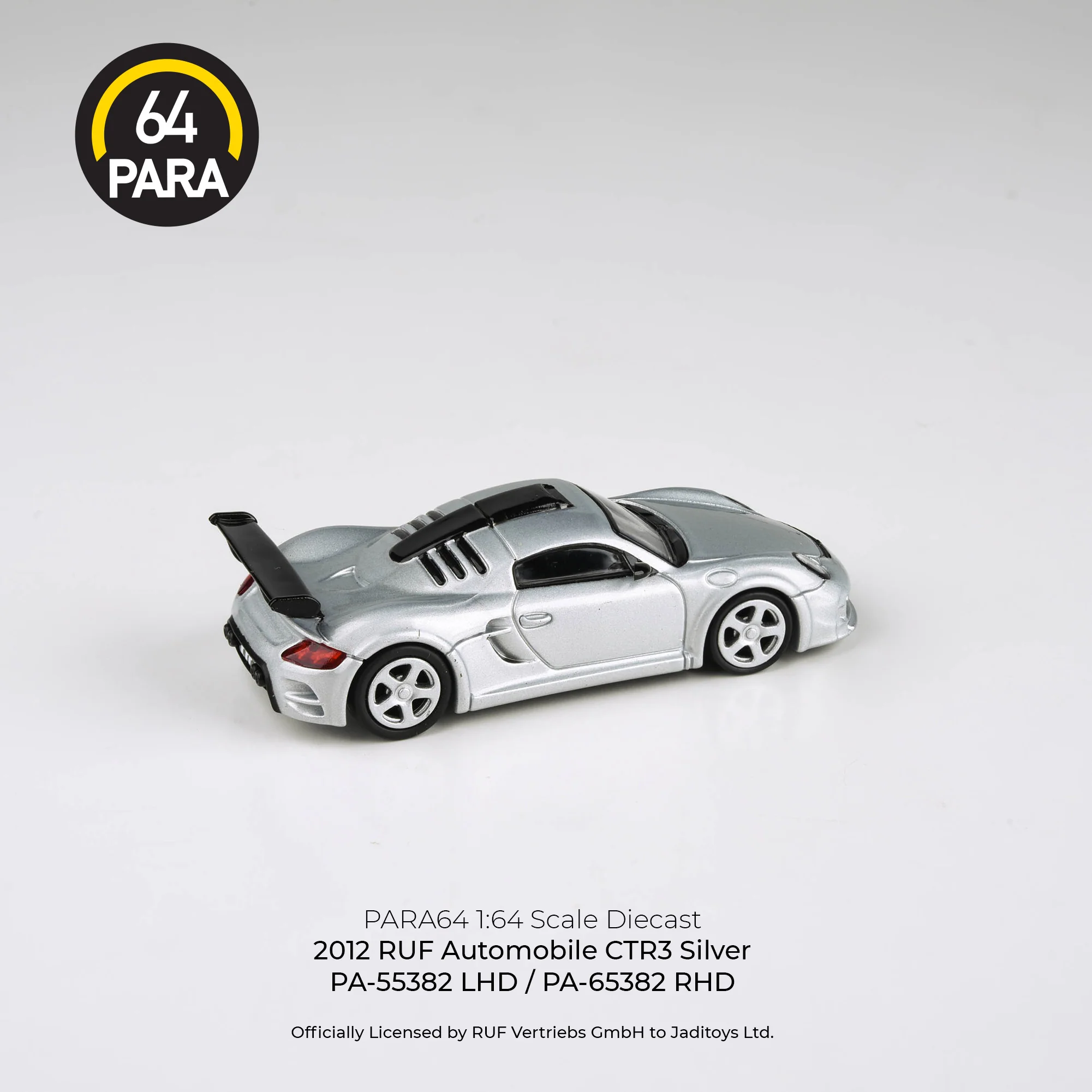 PARA64 1/64 2012 RUF CTR3 Clubsport Silver LHD PA-55382 - Image 2