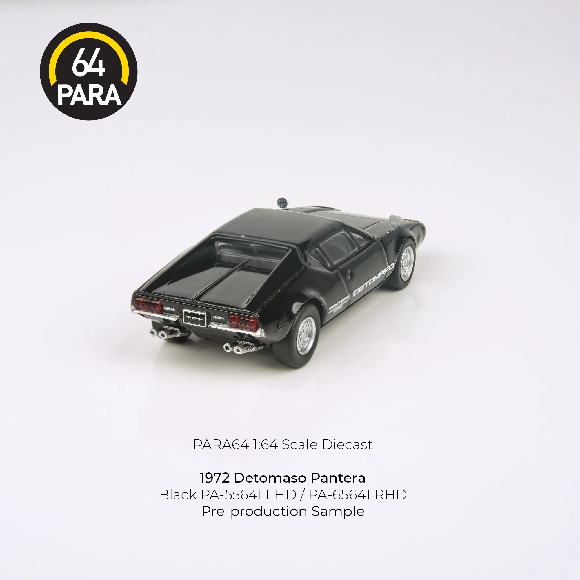 PARA64 1/64 1972 De Tomaso – Pantera Black PA-55641 - Image 2