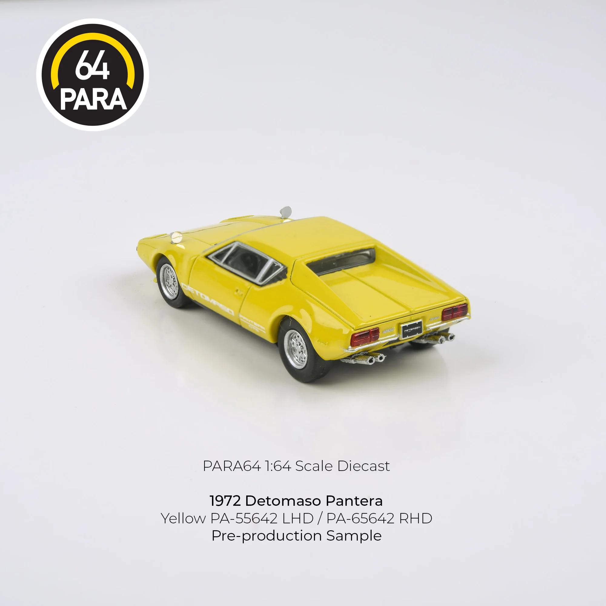 PARA64 1/64 1972 De Tomaso – Pantera Yellow PA-55642 - Image 2