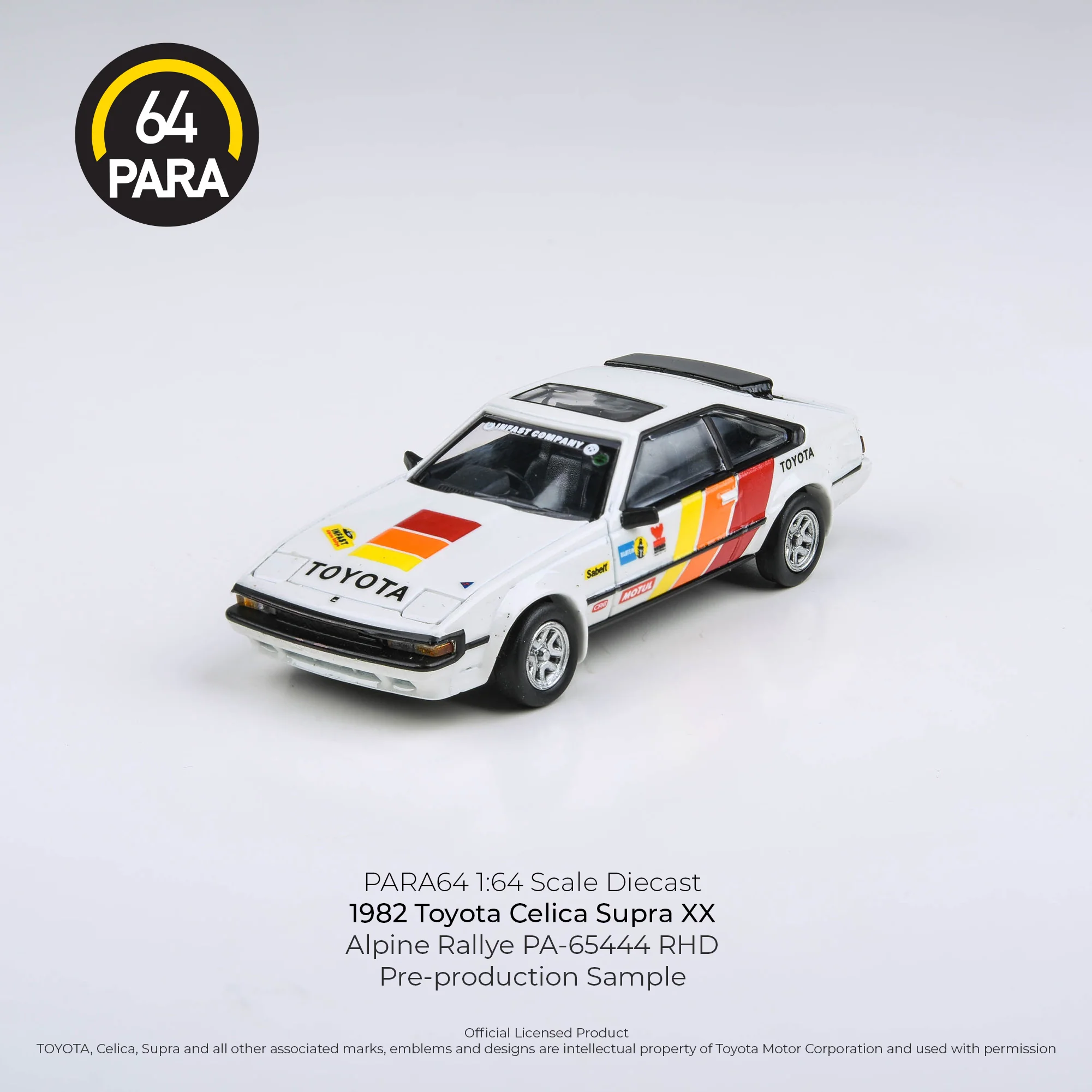 PARA64 1/64 1984 Toyota Celica Supra Alpine Rallye RHD PA-65444 - Image 5