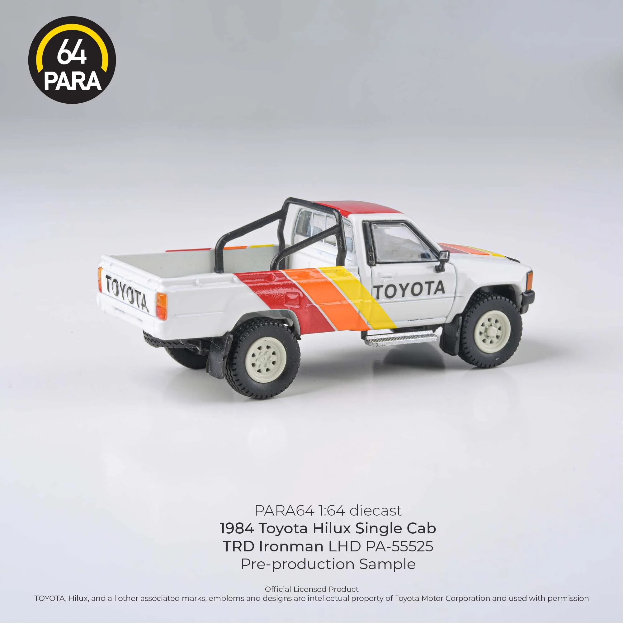 PARA64 1/64 1984 Toyota Hilux Single Cab – TRD Ironman LHD PA-55525 - Image 2
