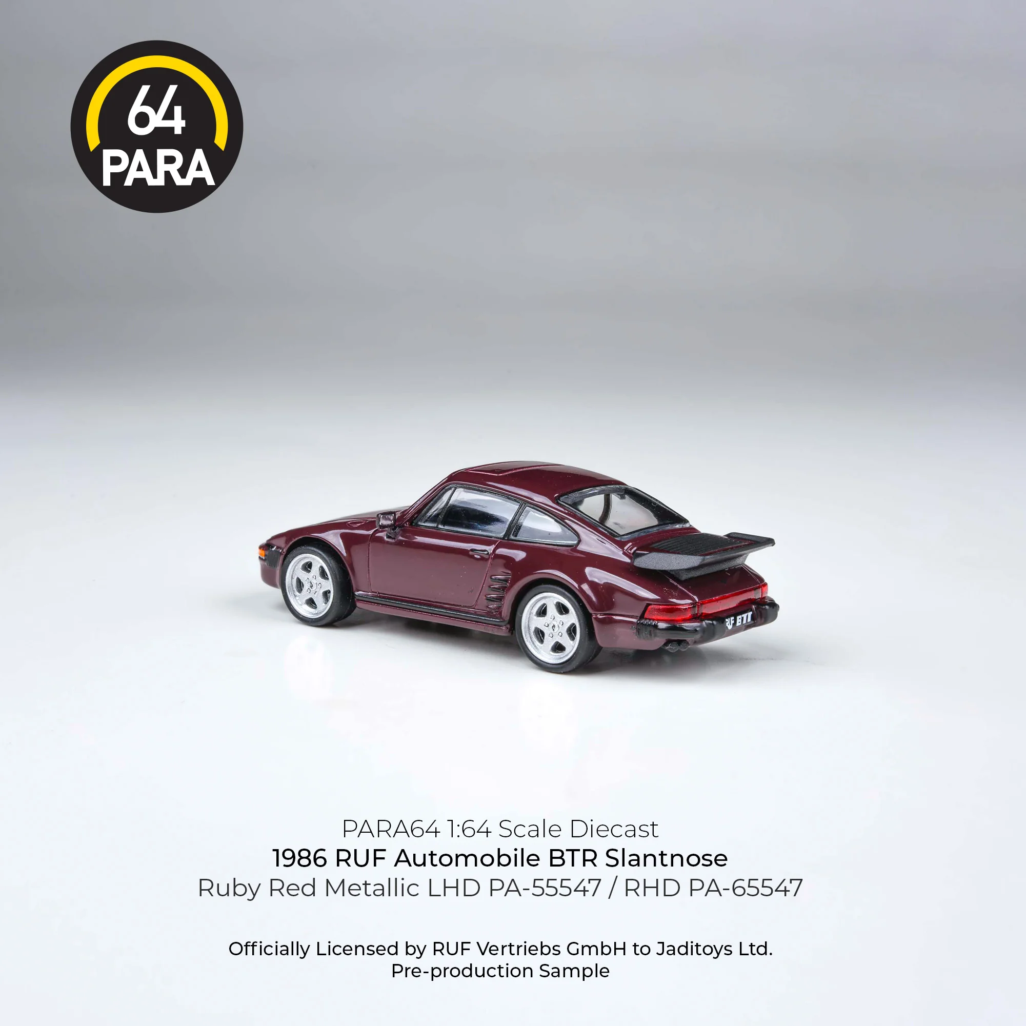 PARA64 1/64 1986 RUF BTR Slantnose Ruby Red Metallic PA-55547 - Image 2