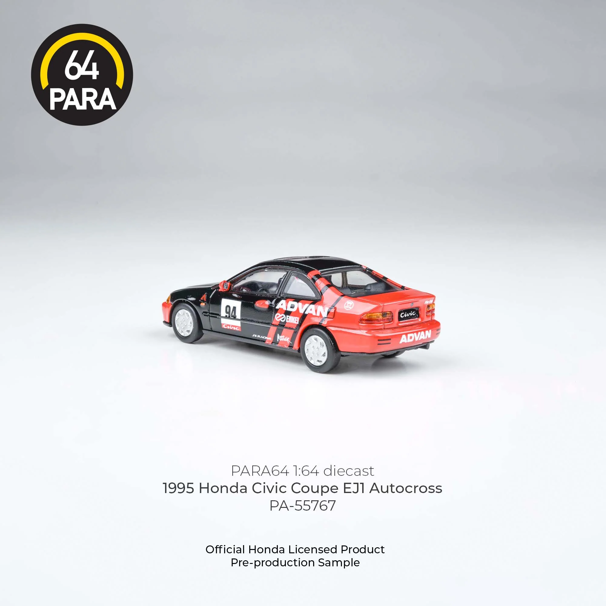 PARA64 1/64 1995 Honda Civic Coupe EJ1 Autocross PA-55767 - Image 2