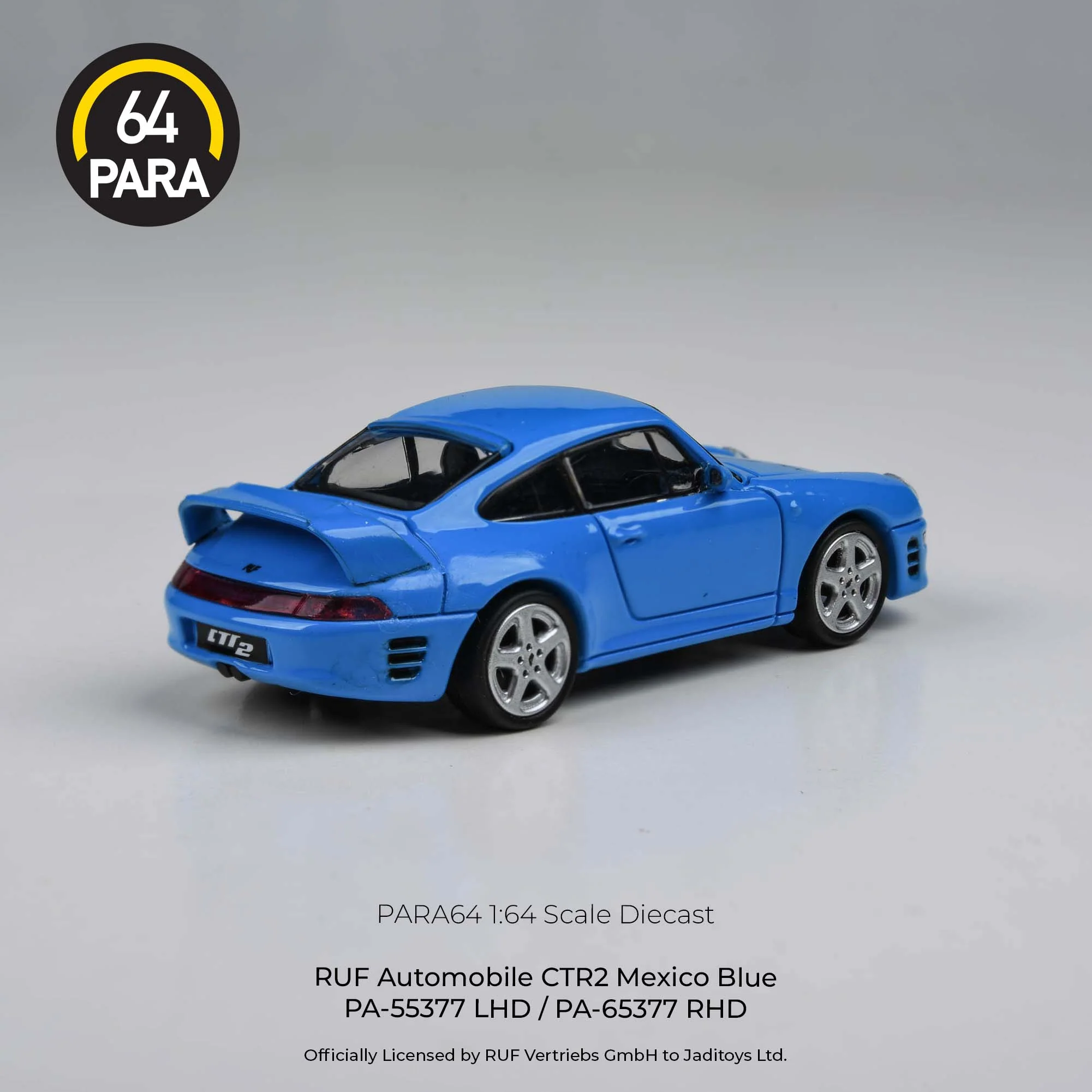 PARA64 1/64 1995 RUF Automobile CTR2 Mexico Blue LHD PA-55377 - Image 2