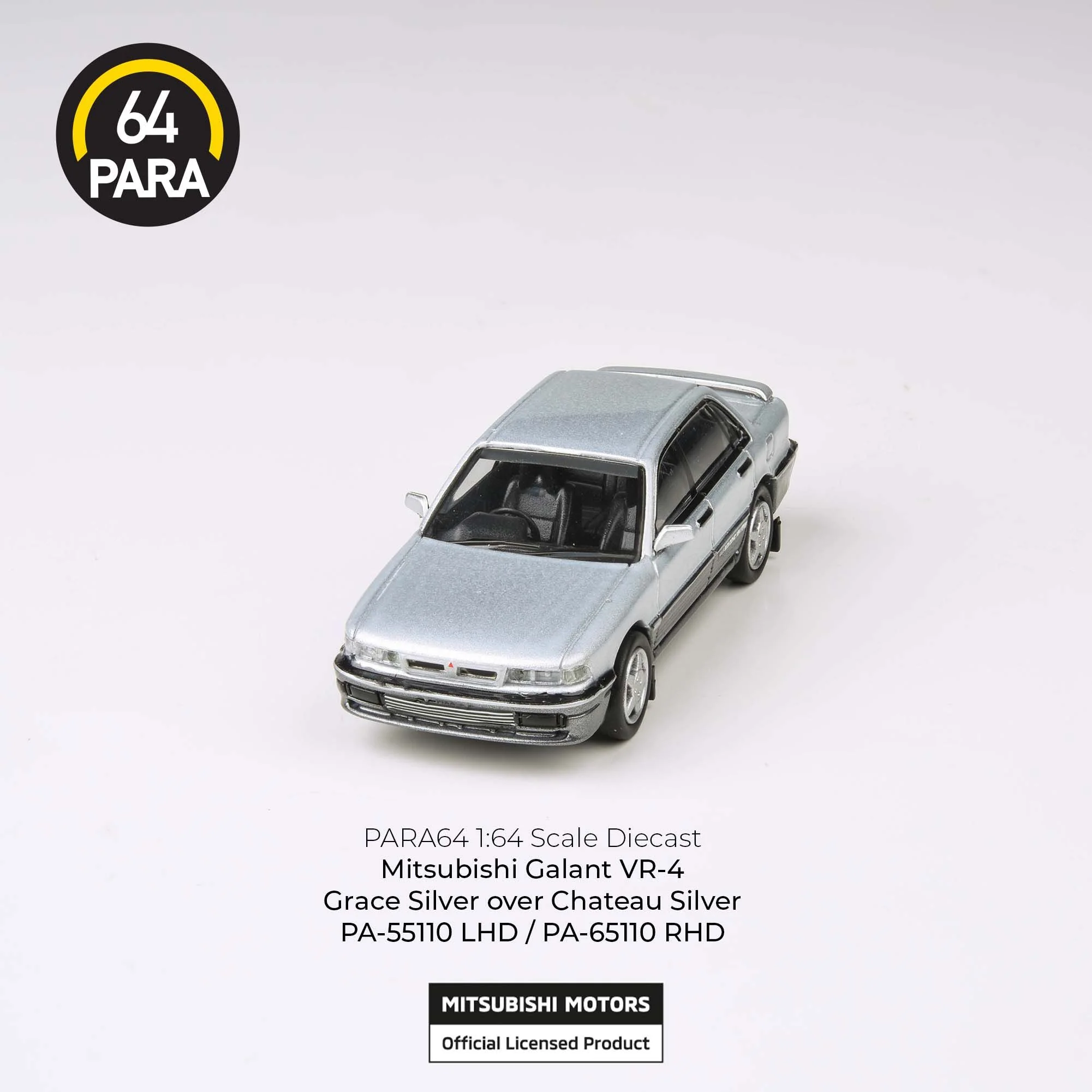 PARA64 1/64 1998 Mitsubishi Galant VR-4 Grace Silver over Chateau Silver LHD PA-55110 - Image 4