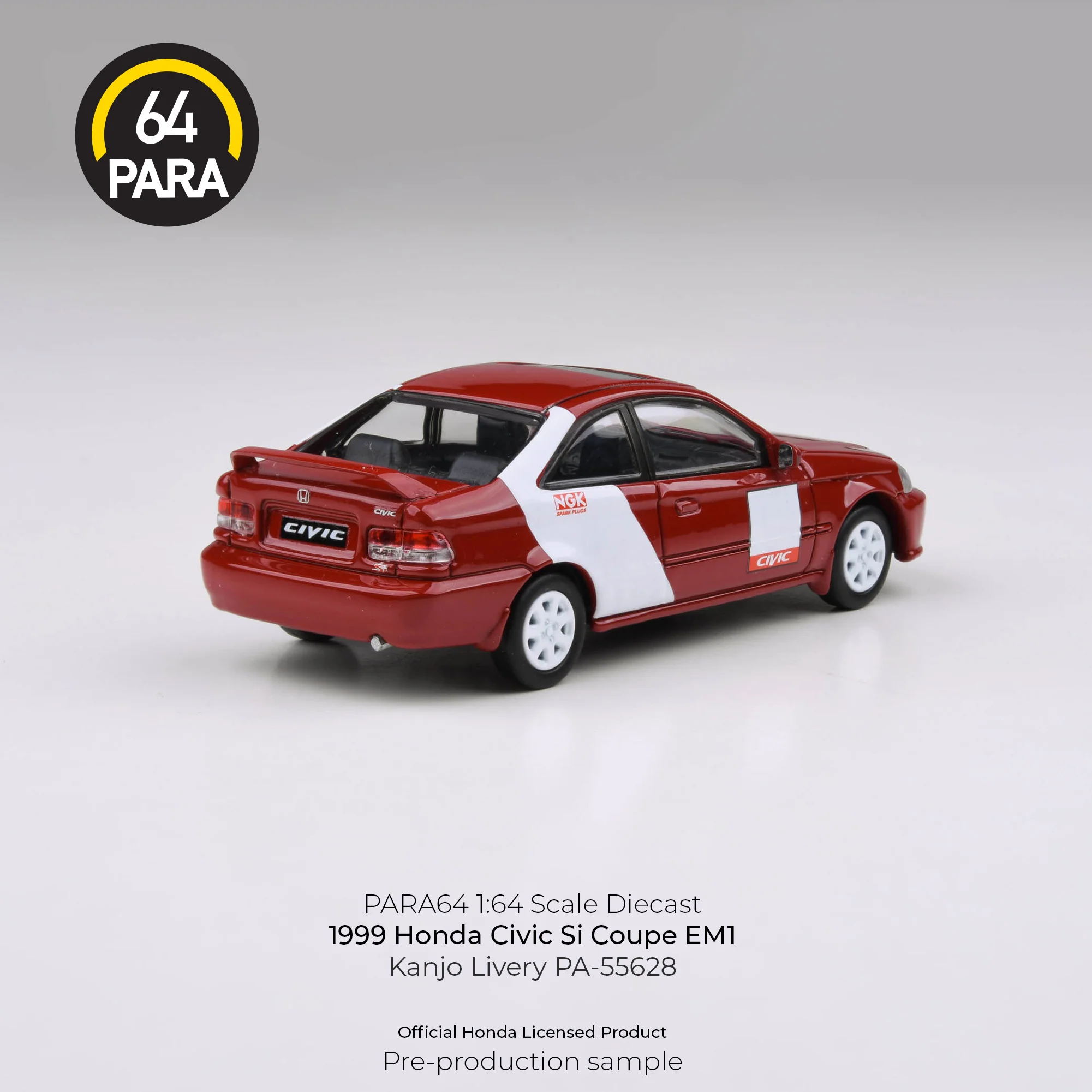 PREORDER PARA64 1/64 1999 Honda Civic Si Coupe EM1 – Kanjo Livery – PA-55628 (Approx. Release Date : Q1 2025 subject to manufacturer's final decision) - Image 2