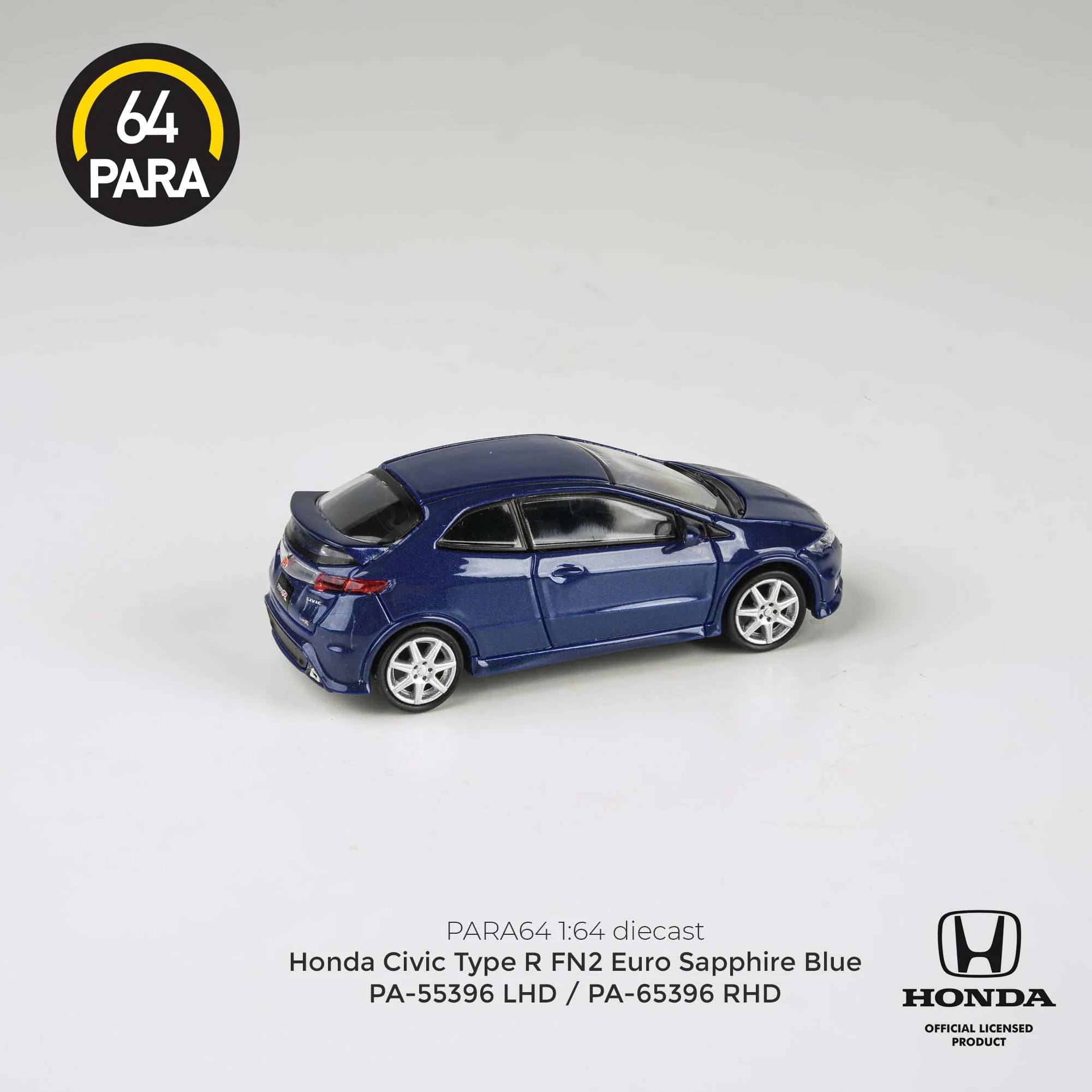 PARA64 1/64 2007 Honda Civic  FN2 Type R  Sapphire Blue LHD PA-55396 - Image 2