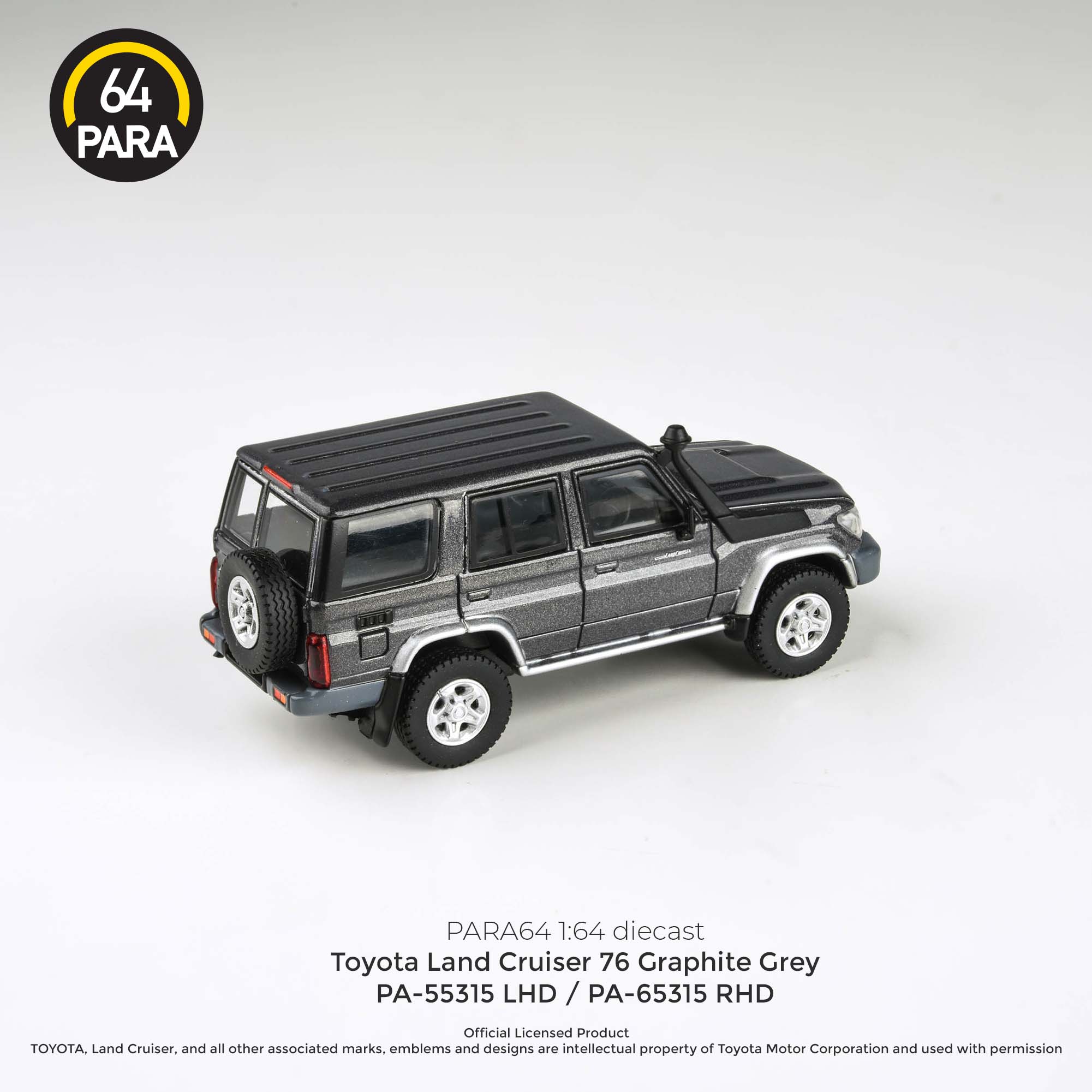 PARA64 1/64 2014 Toyota  Land Cruiser LC76  Graphite Grey LHD PA-55315 - Image 2
