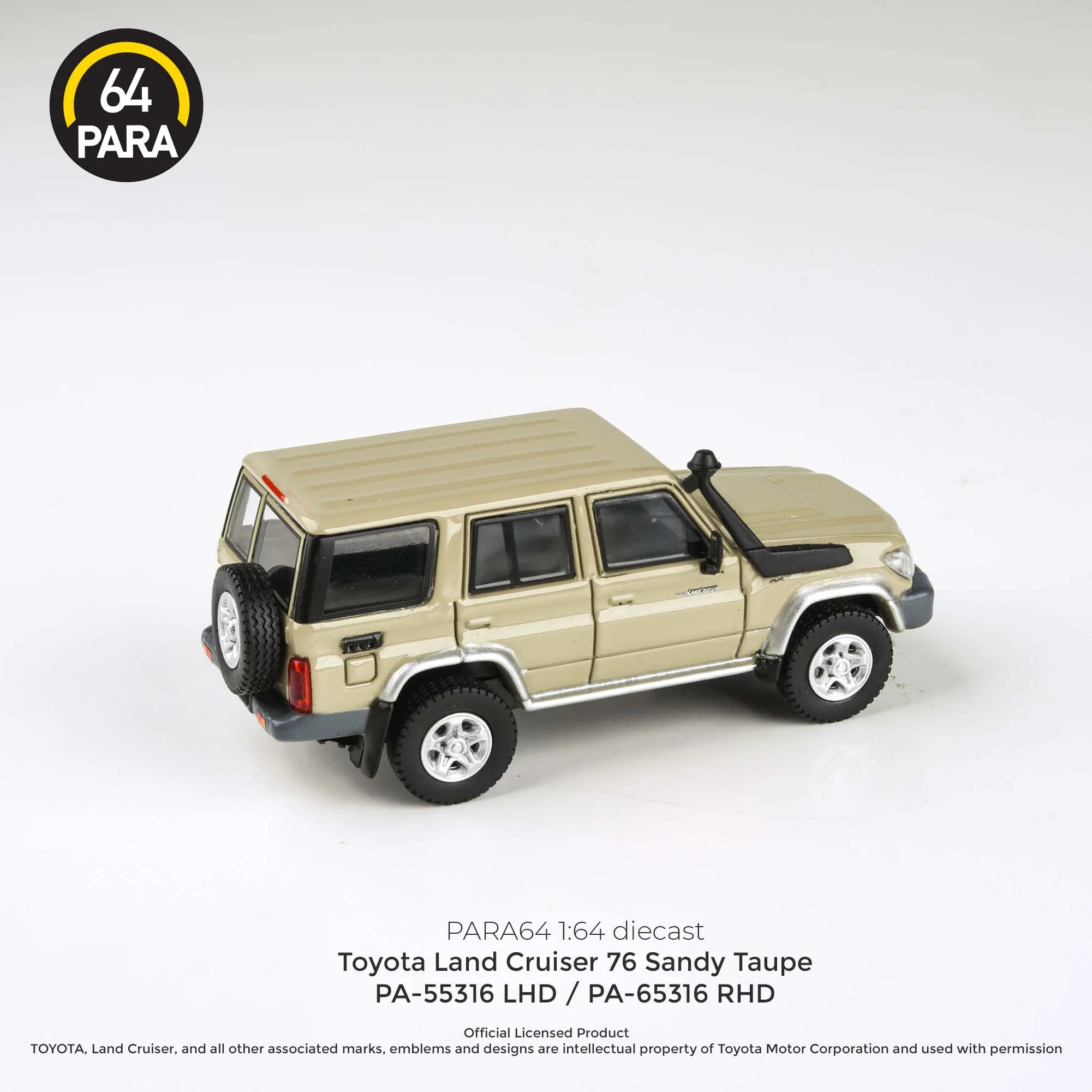 PARA64 1/64 2014 Toyota  Land Cruiser LC76  Sandy Taupe LHD PA-55316 - Image 2