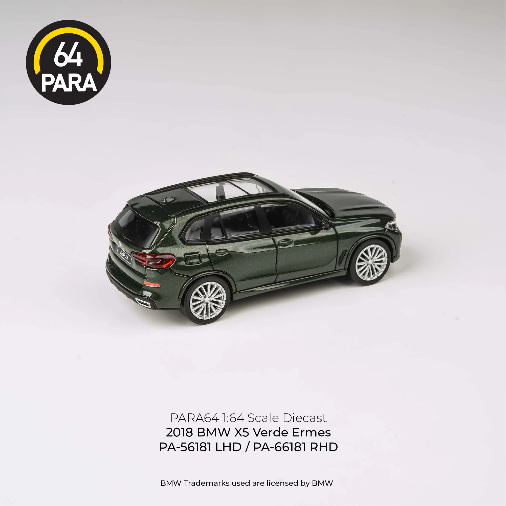 PARA64 1/64 2018 BMW X5 Verde Ermes LHD PA-56181 - Image 2