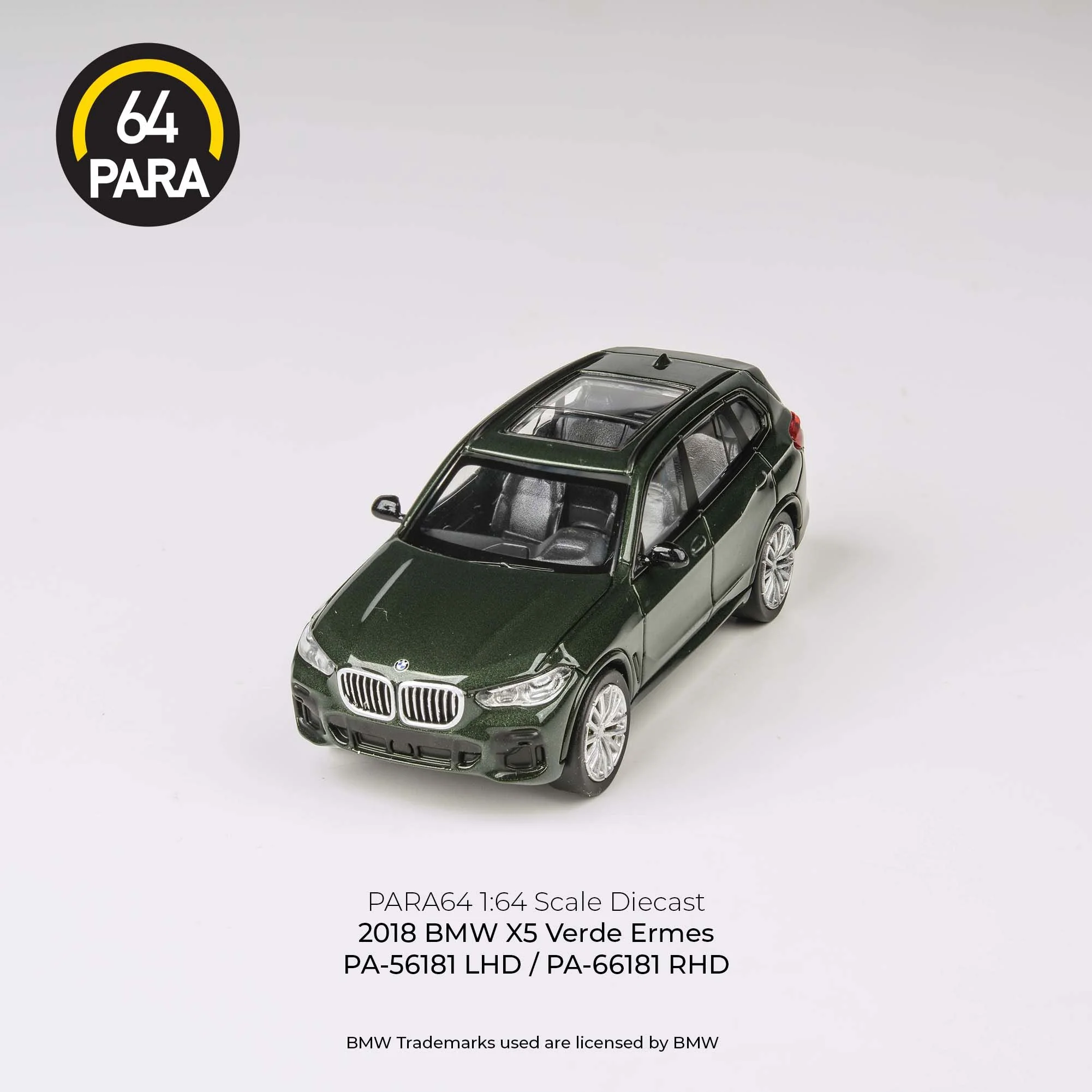 PARA64 1/64 2018 BMW X5 Verde Ermes LHD PA-56181 - Image 3