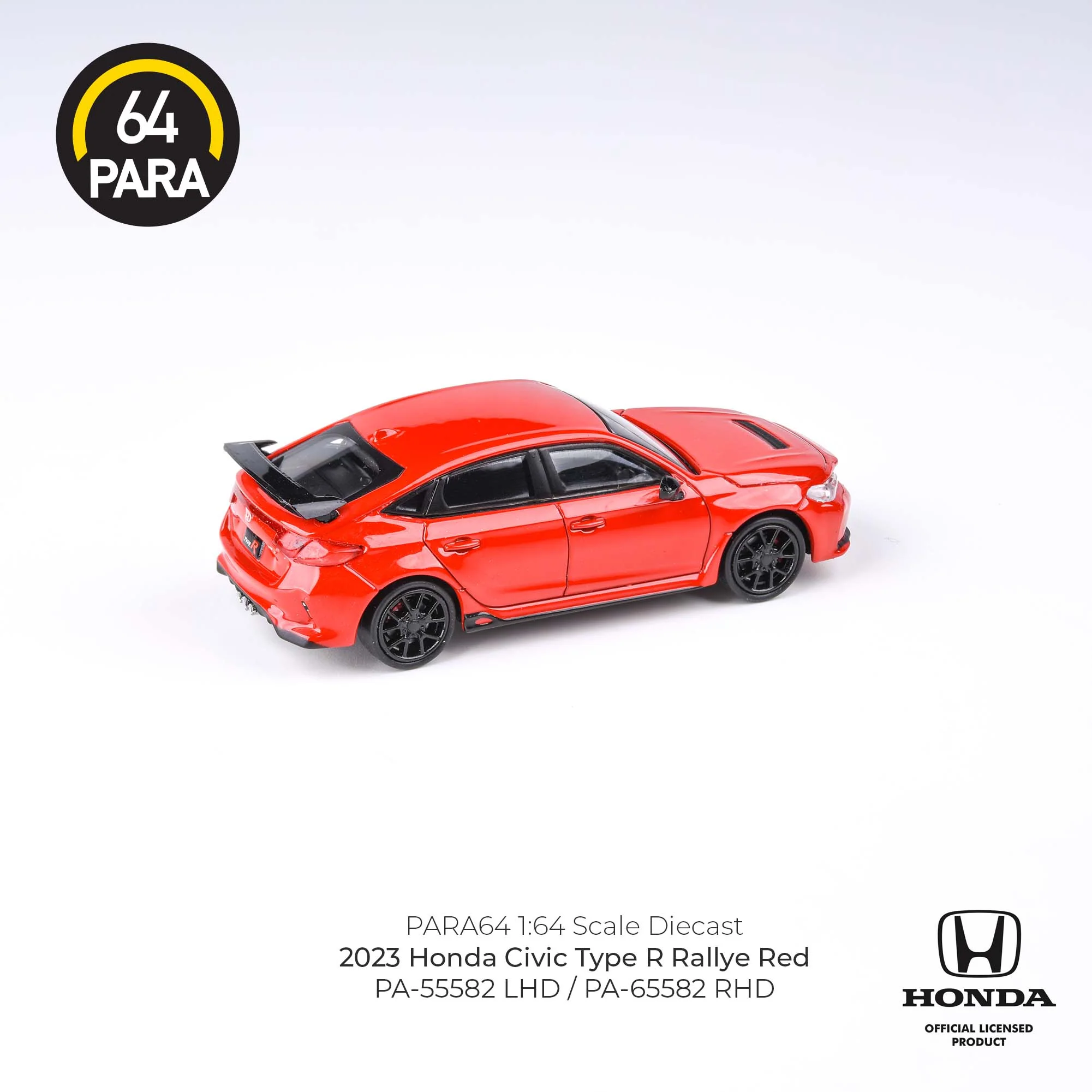 PARA64 1/64 2023 Honda Civic Type R FL5 Rallye Red LHD PA-55582 - Image 3