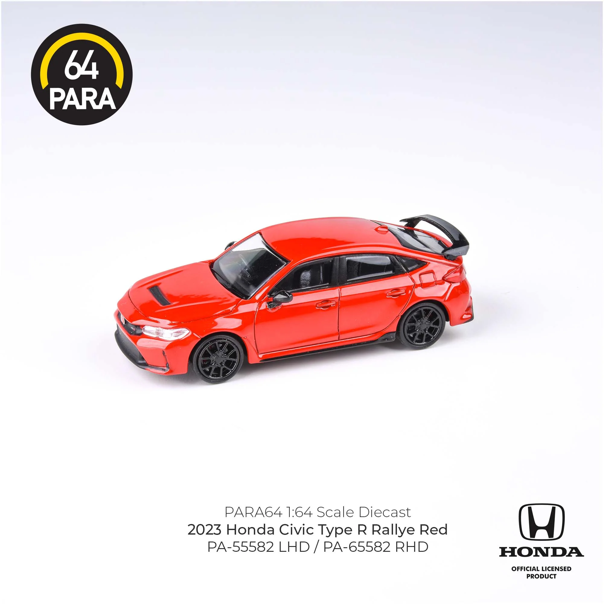 PARA64 1/64 2023 Honda Civic Type R FL5 Rallye Red LHD PA-55582 - Image 4