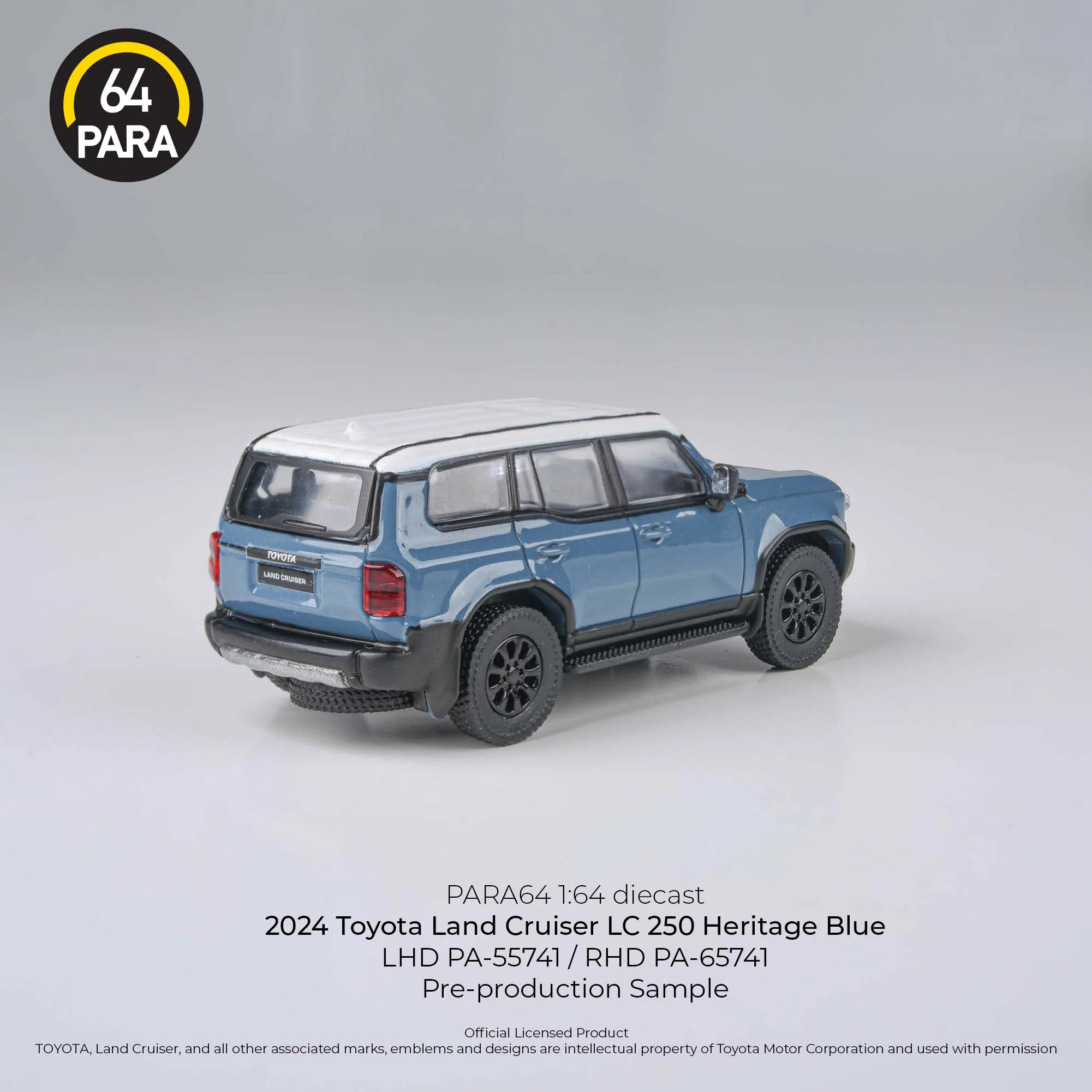 PARA64 1/64 2024 Land Cruiser 250 Blue LHD PA-55741 - Image 2