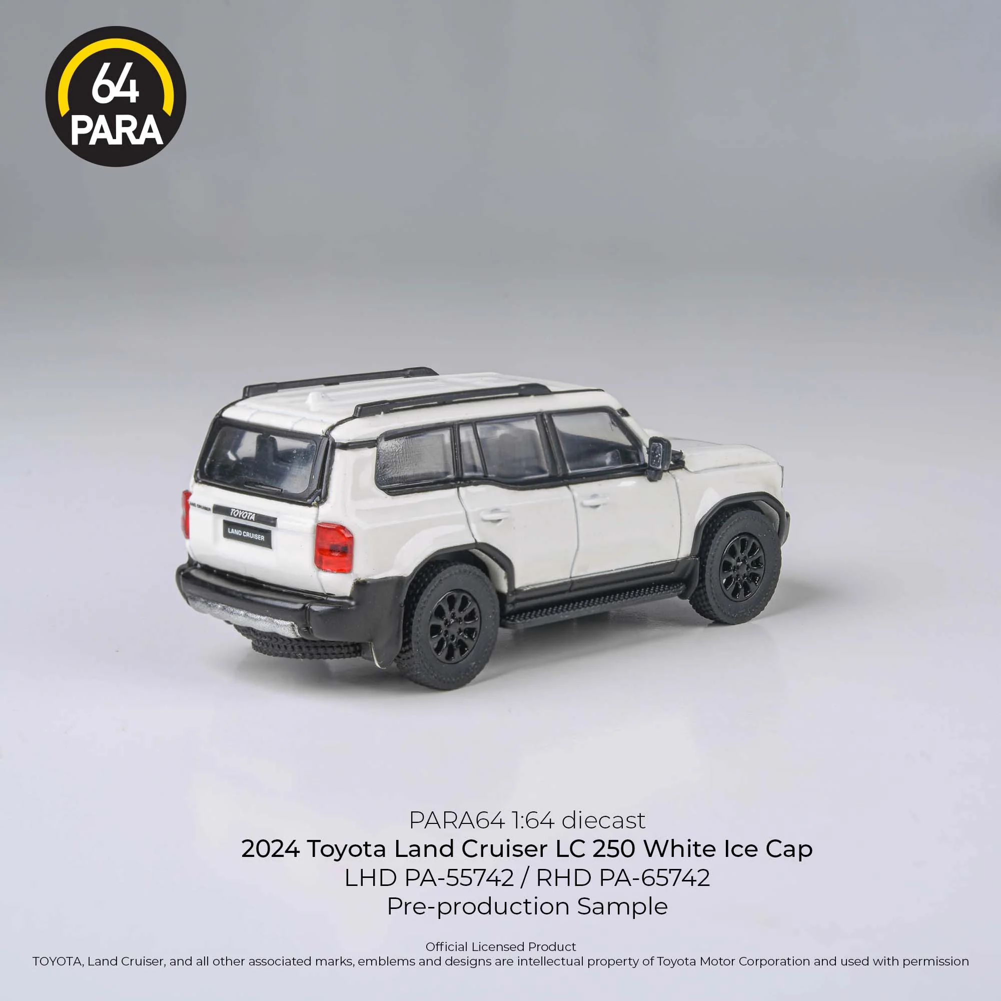 PARA64 1/64 2024 Land Cruiser 250 White LHD PA-55742 - Image 2