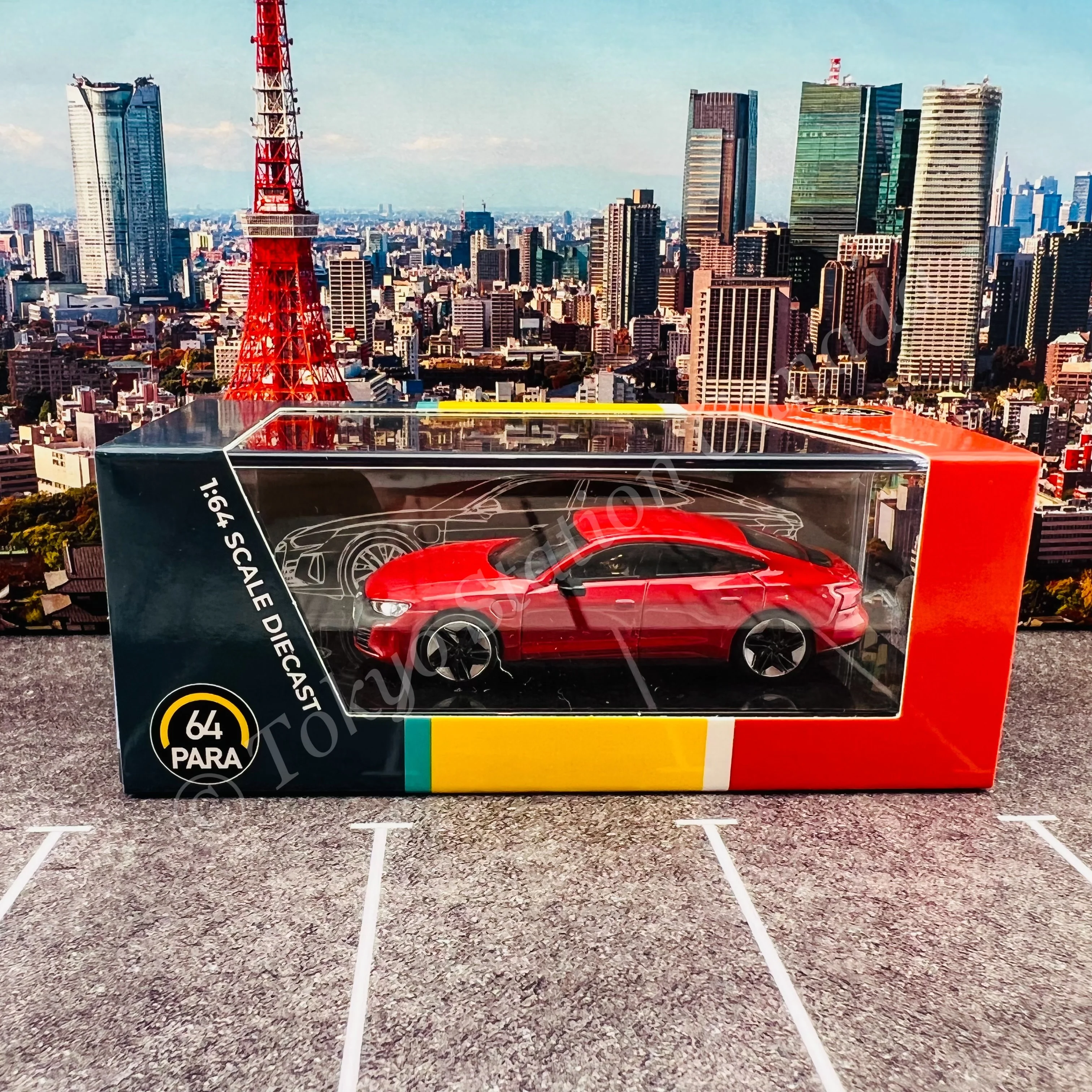 PARA64 1/64 Audi e-tron GT Tango Red LHD PA-55332 - Image 5