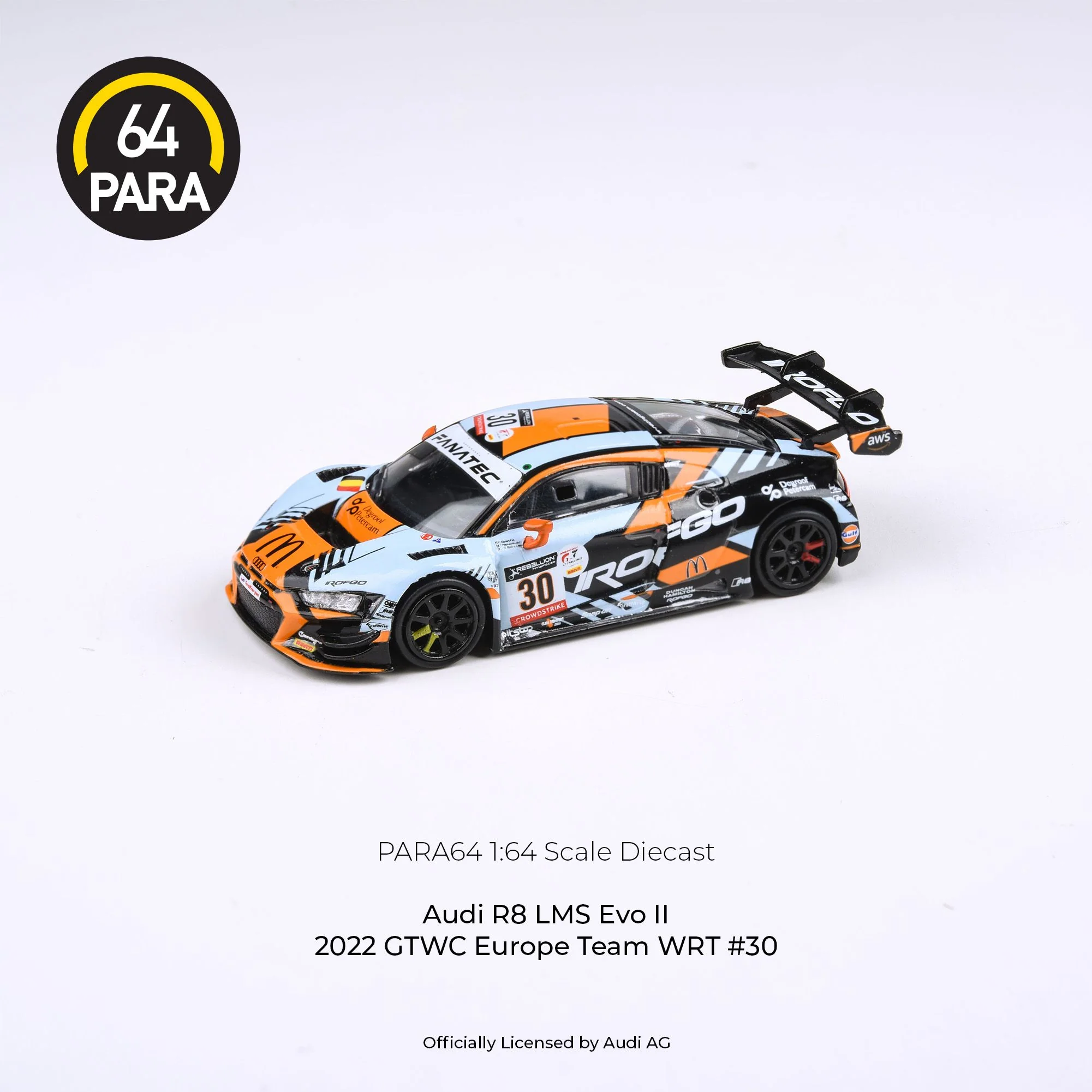 PARA64 1/64 Audi R8 LMS Evo II 2022 GTWC Europe Team WRT #30 LHD PA-55259