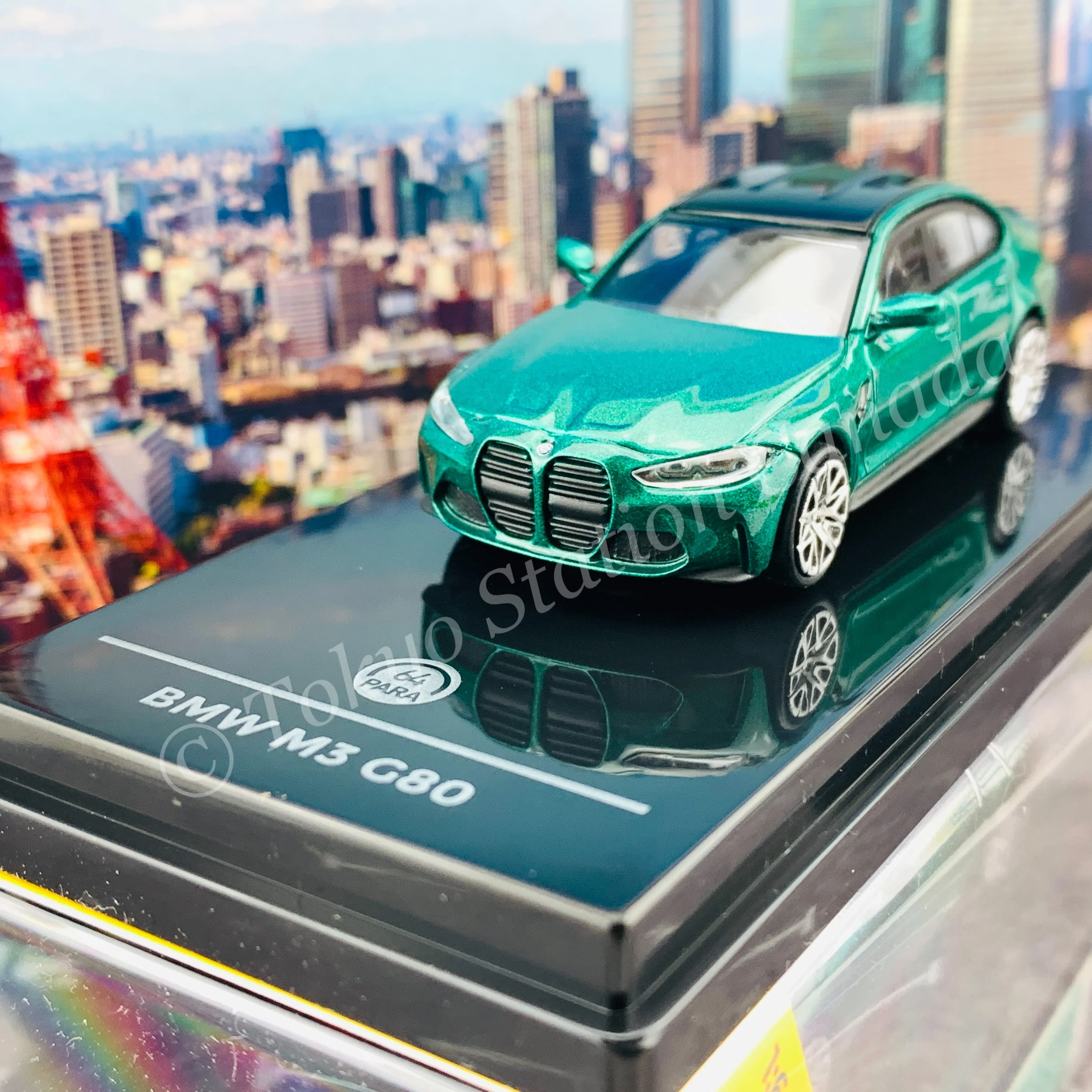 PARA64 1/64 BMW M3 G80 Isle of Man Green LHD PA-55201 - Image 2