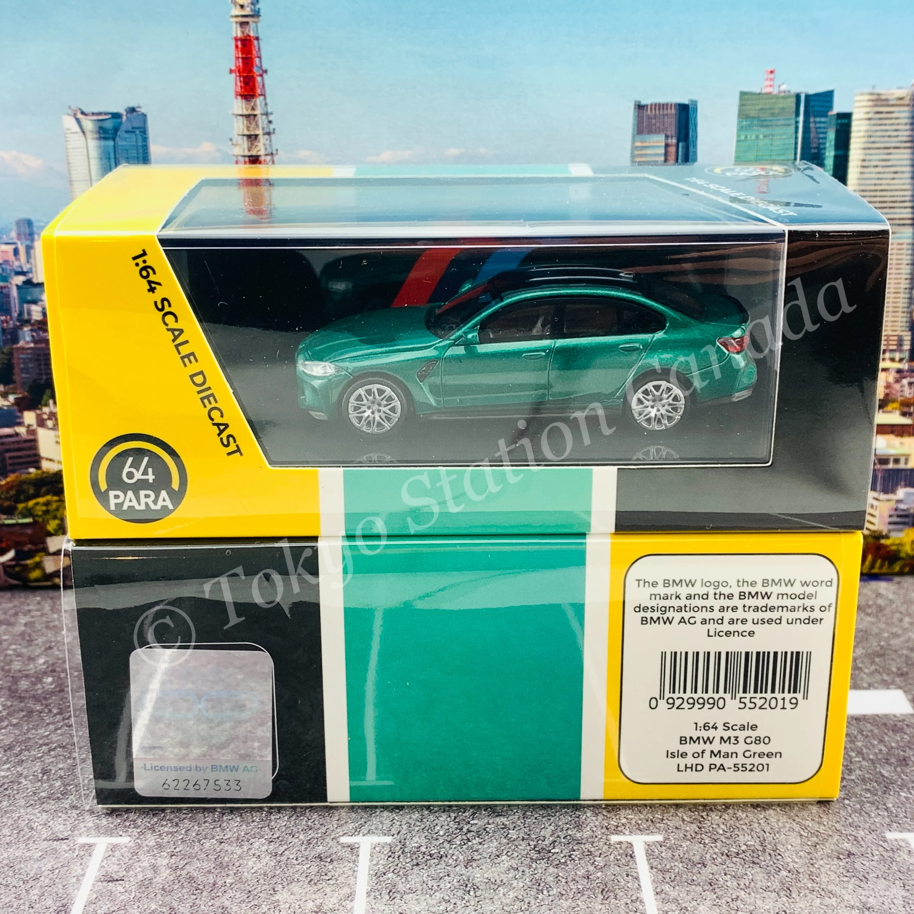 PARA64 1/64 BMW M3 G80 Isle of Man Green LHD PA-55201 - Image 6