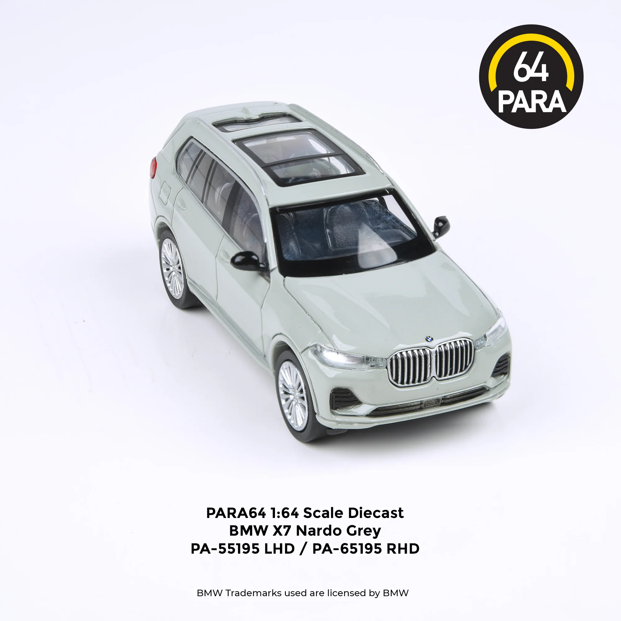 PARA64 1/64 BMW X7  Nardo Grey LHD PA-55195 - Image 3