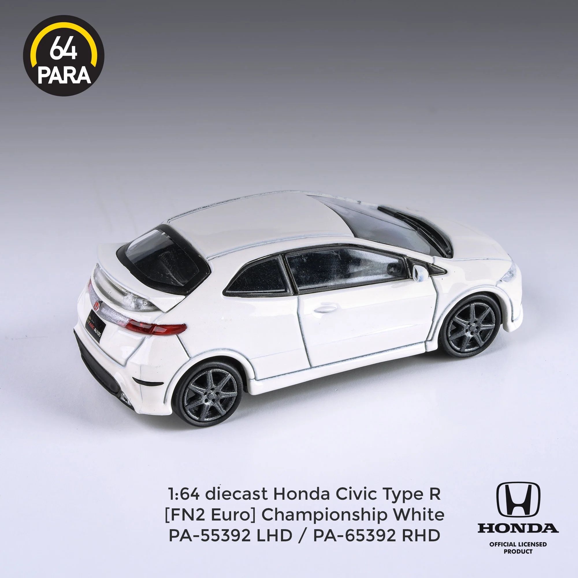 PARA64 1/64 Honda Civic FN2 Type R Championship White RHD PA-65392 - Image 2