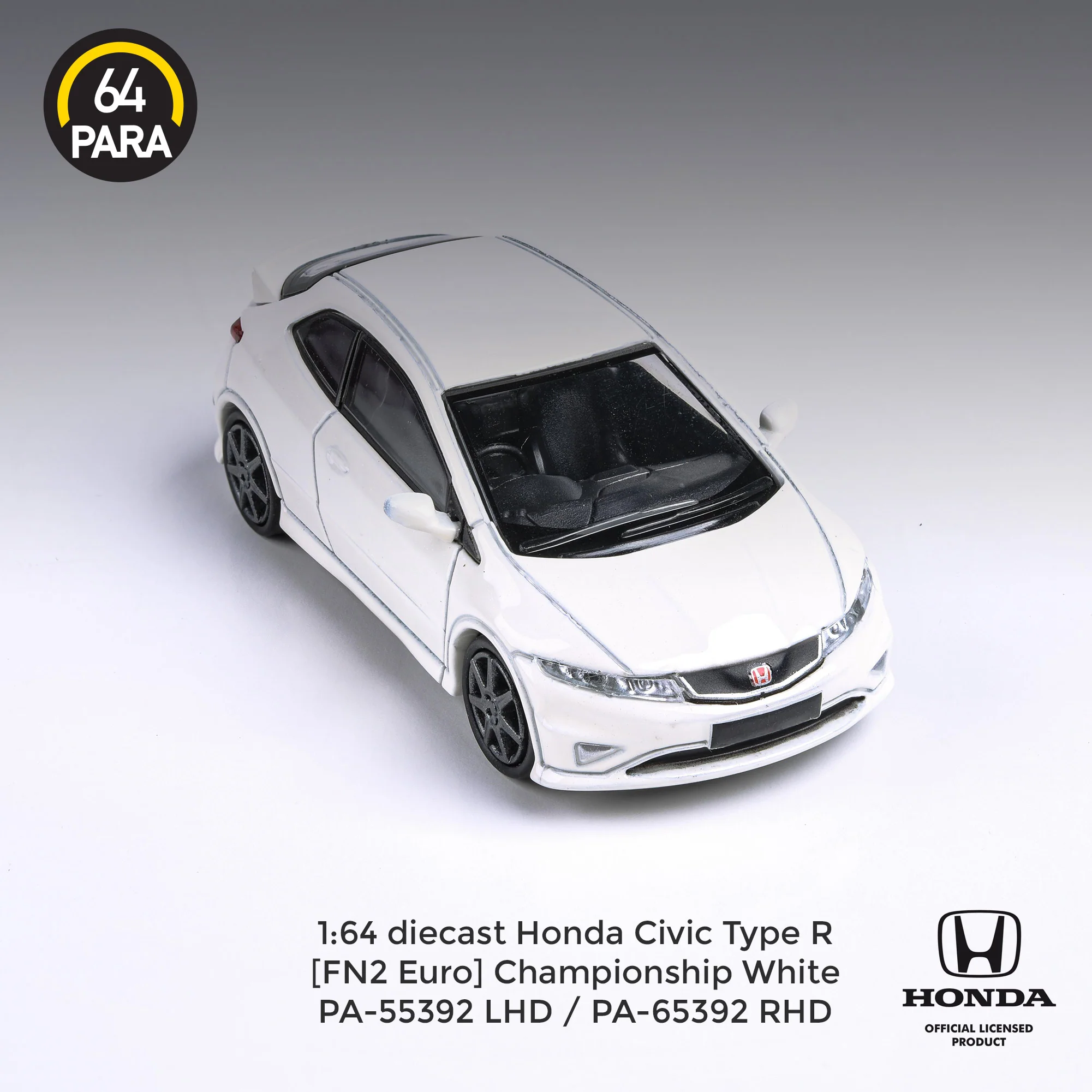 PARA64 1/64 Honda Civic FN2 Type R Championship White RHD PA-65392 - Image 3