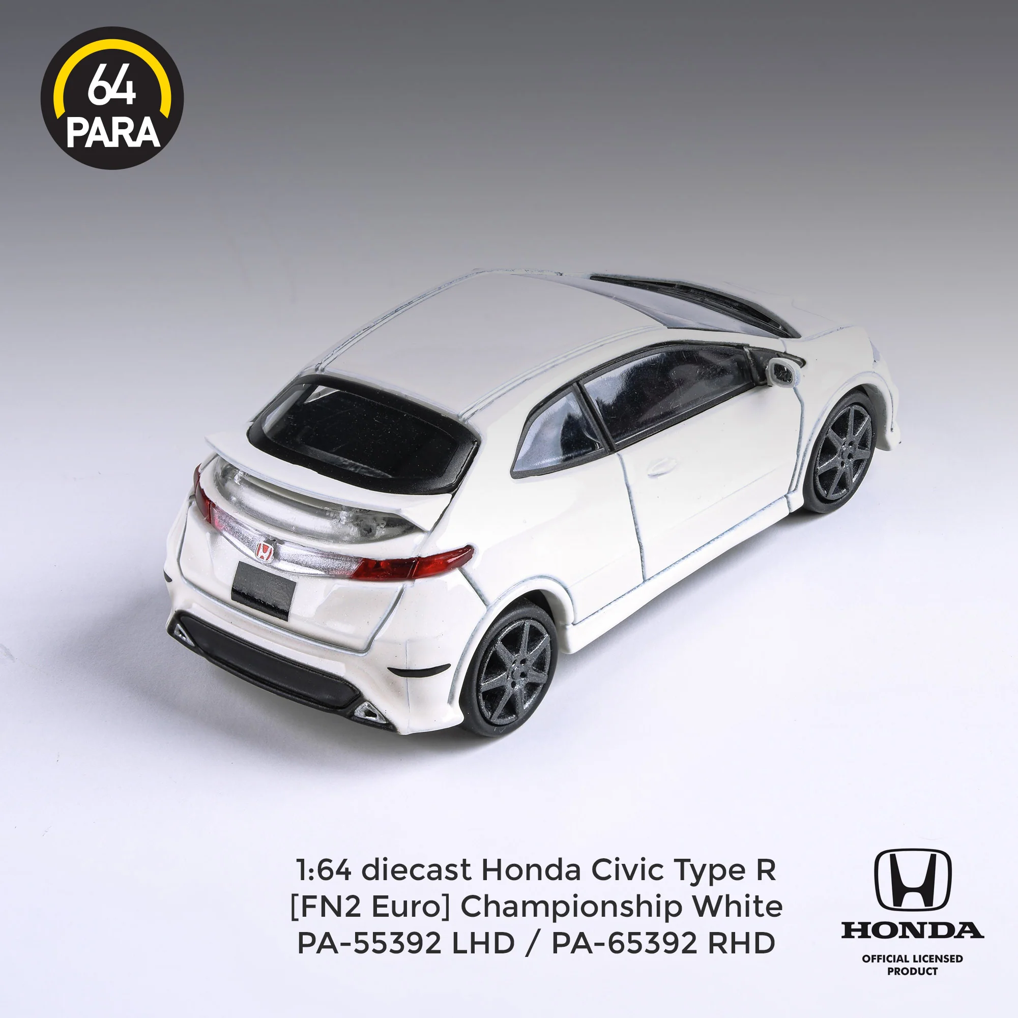 PARA64 1/64 Honda Civic FN2 Type R Championship White RHD PA-65392 - Image 4