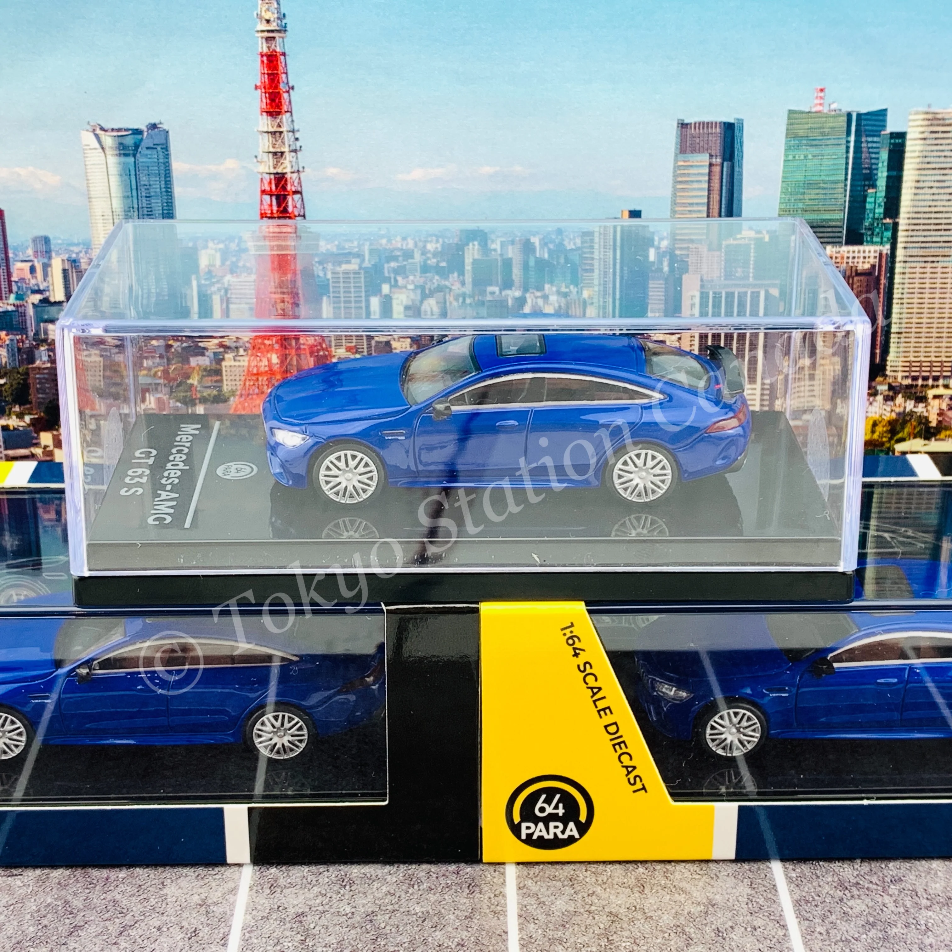 PARA64 1/64 Mercedes-AMG GT 63 S - Metallic Blue LHD PA-55281 - Image 6