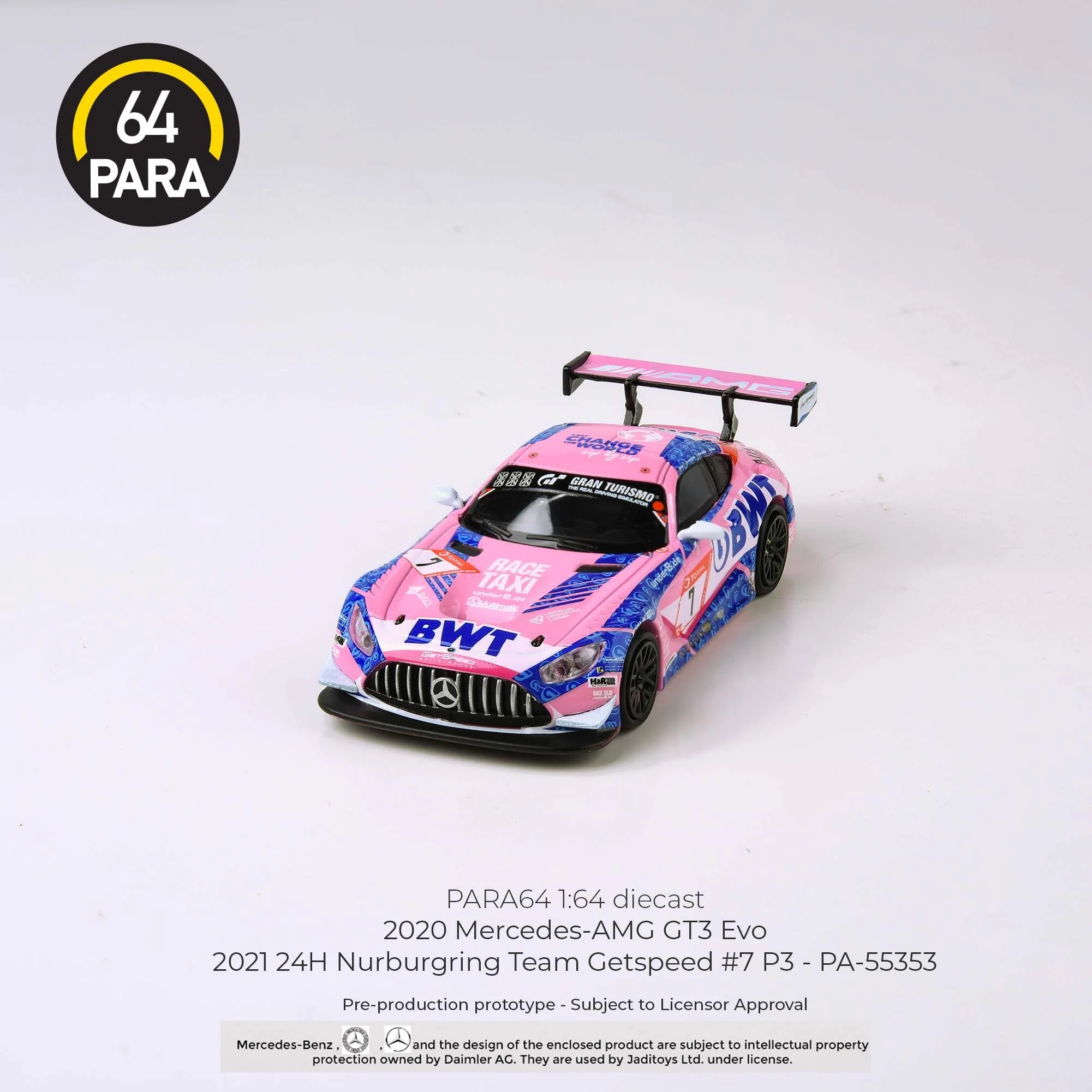PARA64 1/64 Mercedes-AMG GT3 Evo 2021 24H Nurburgring Team Getspeed #7 P3 LHD PA-55353 - Image 2