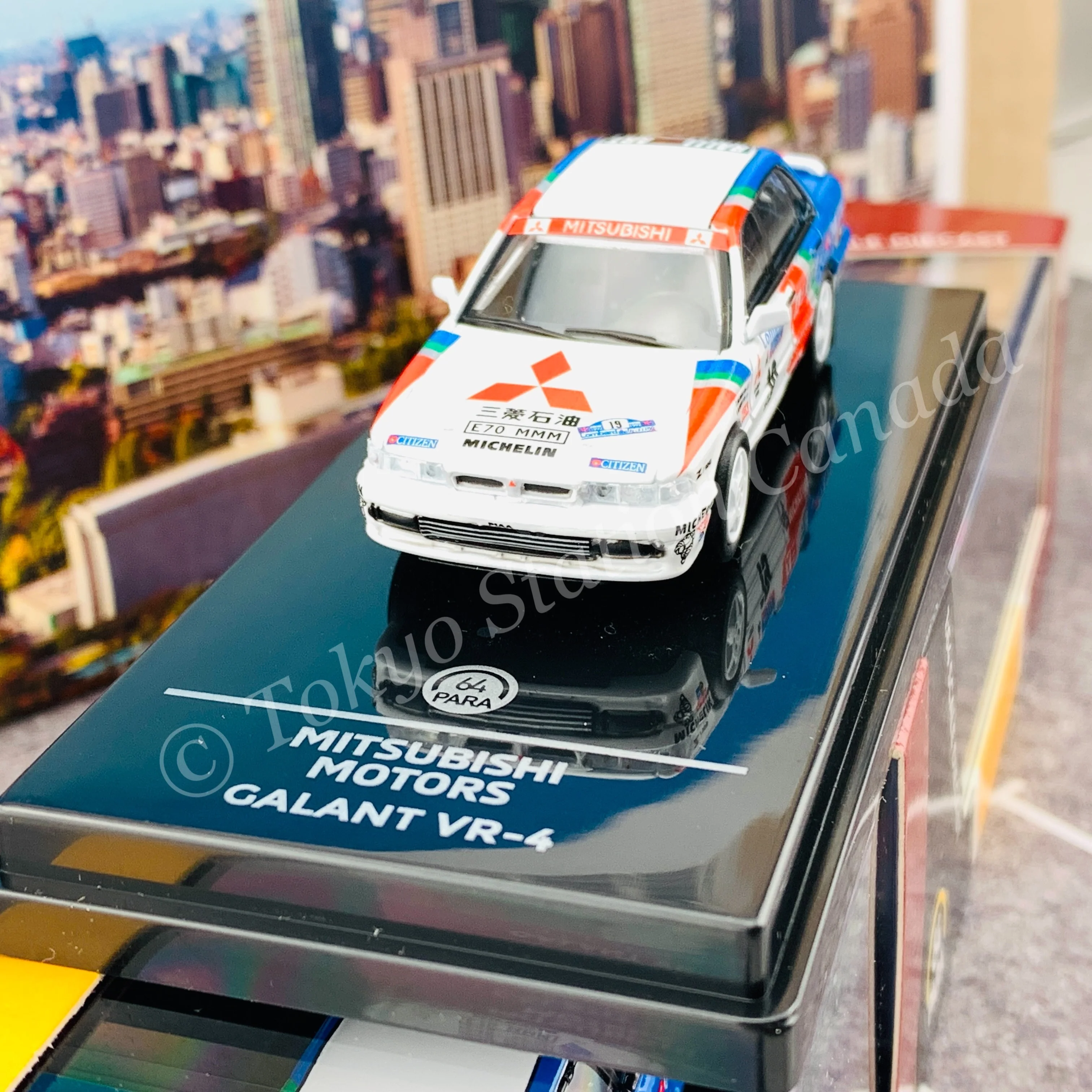 PARA64 1/64 Mitsubishi Galant VR4 1989 RAC LOMBARD RALLY #19 LHD PA-55104 - Image 2