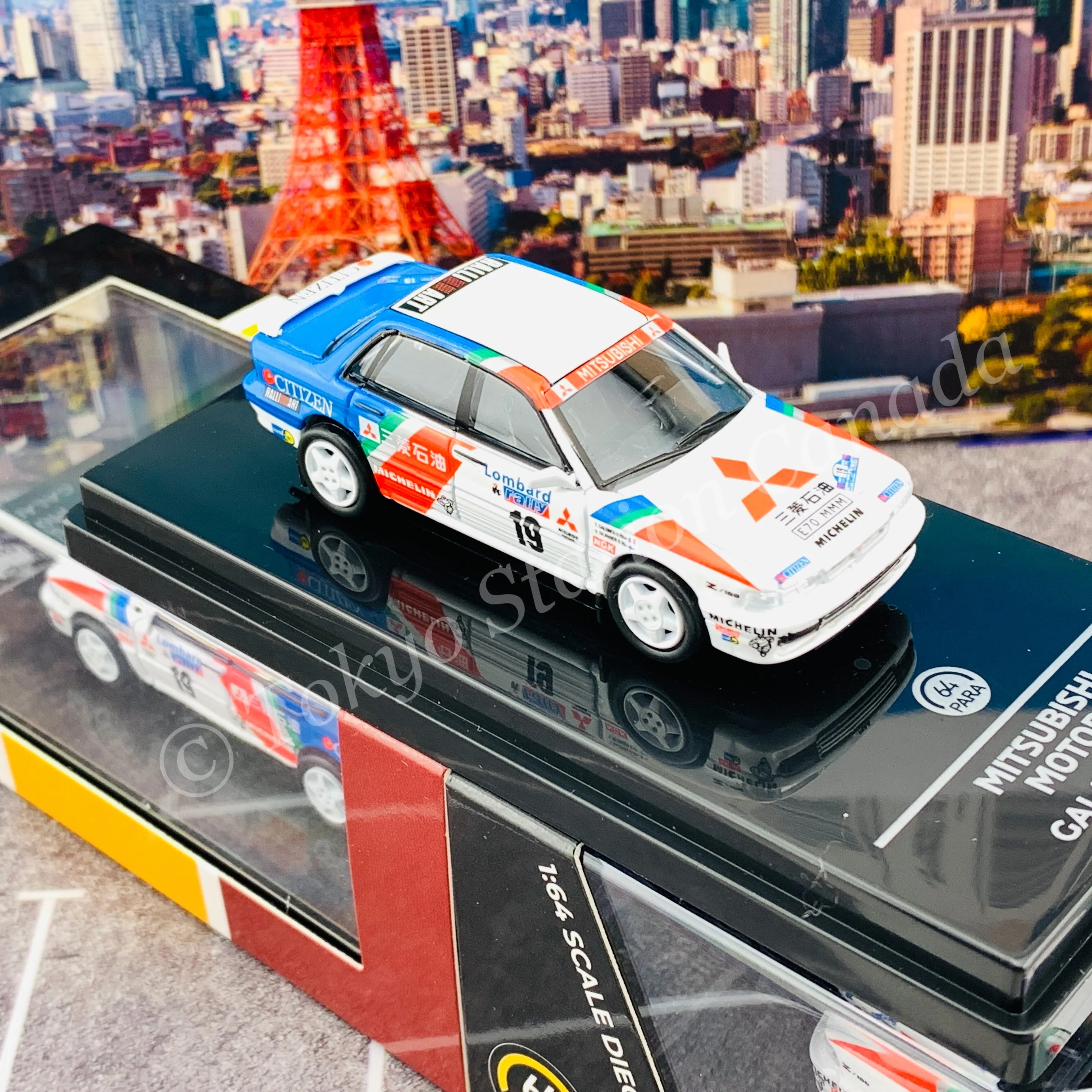 PARA64 1/64 Mitsubishi Galant VR4 1989 RAC LOMBARD RALLY #19 LHD PA-55104 - Image 4