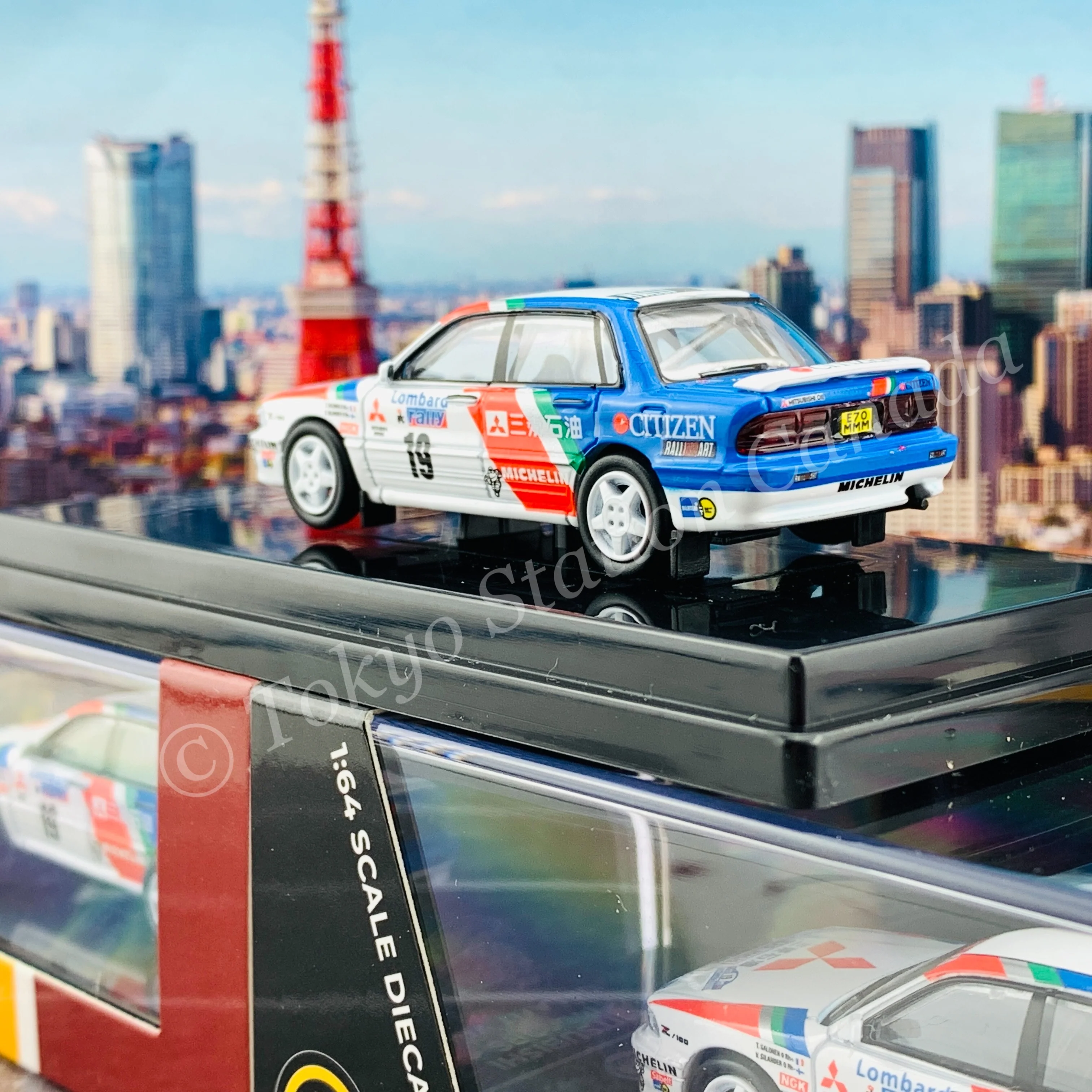 PARA64 1/64 Mitsubishi Galant VR4 1989 RAC LOMBARD RALLY #19 LHD PA-55104 - Image 5